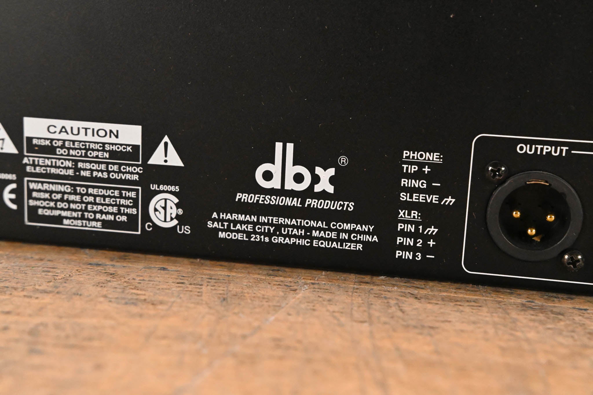 dbx 231s Two-Channel 31-Band Equalizer