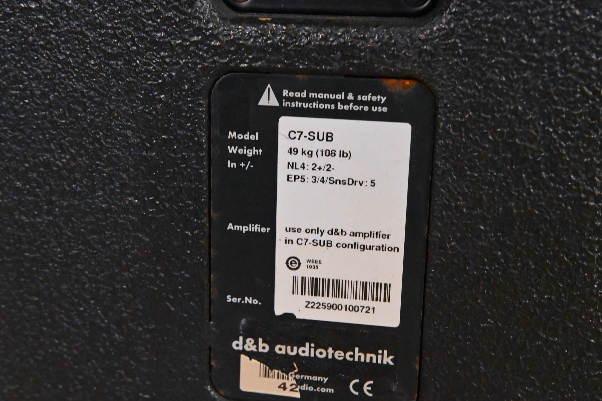 d&b audiotechnik C7-SUB Passive Subwoofer