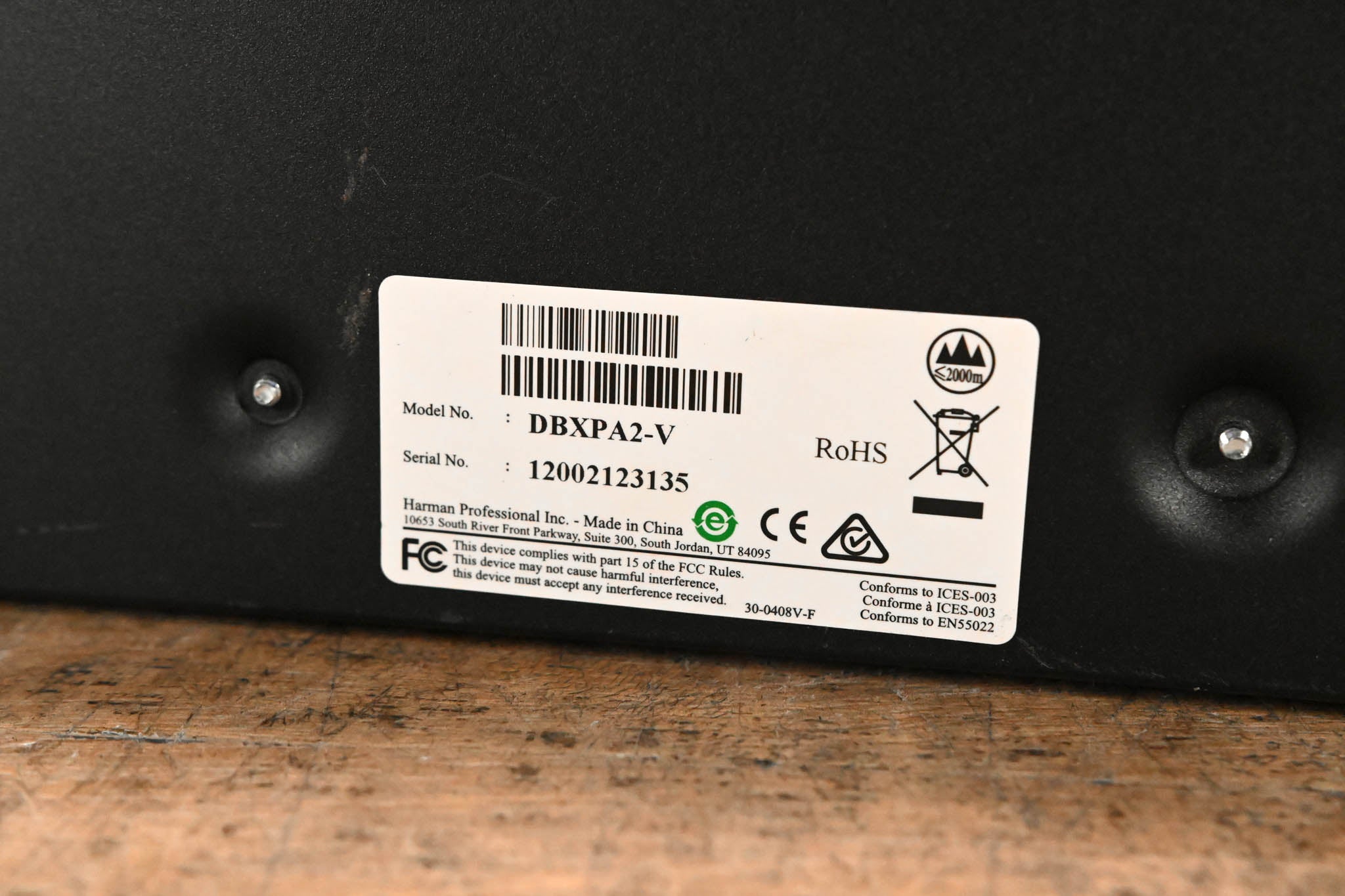 dbx DriveRack PA2 Complete Loudspeaker Management System
