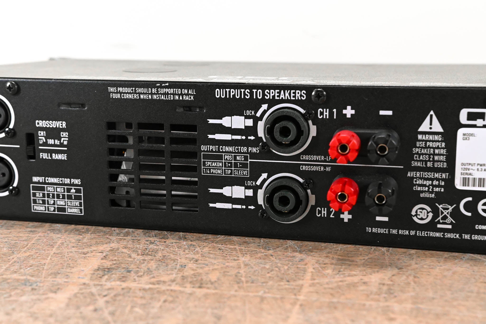 QSC GX3 300W 2-Channel Power Amplifier