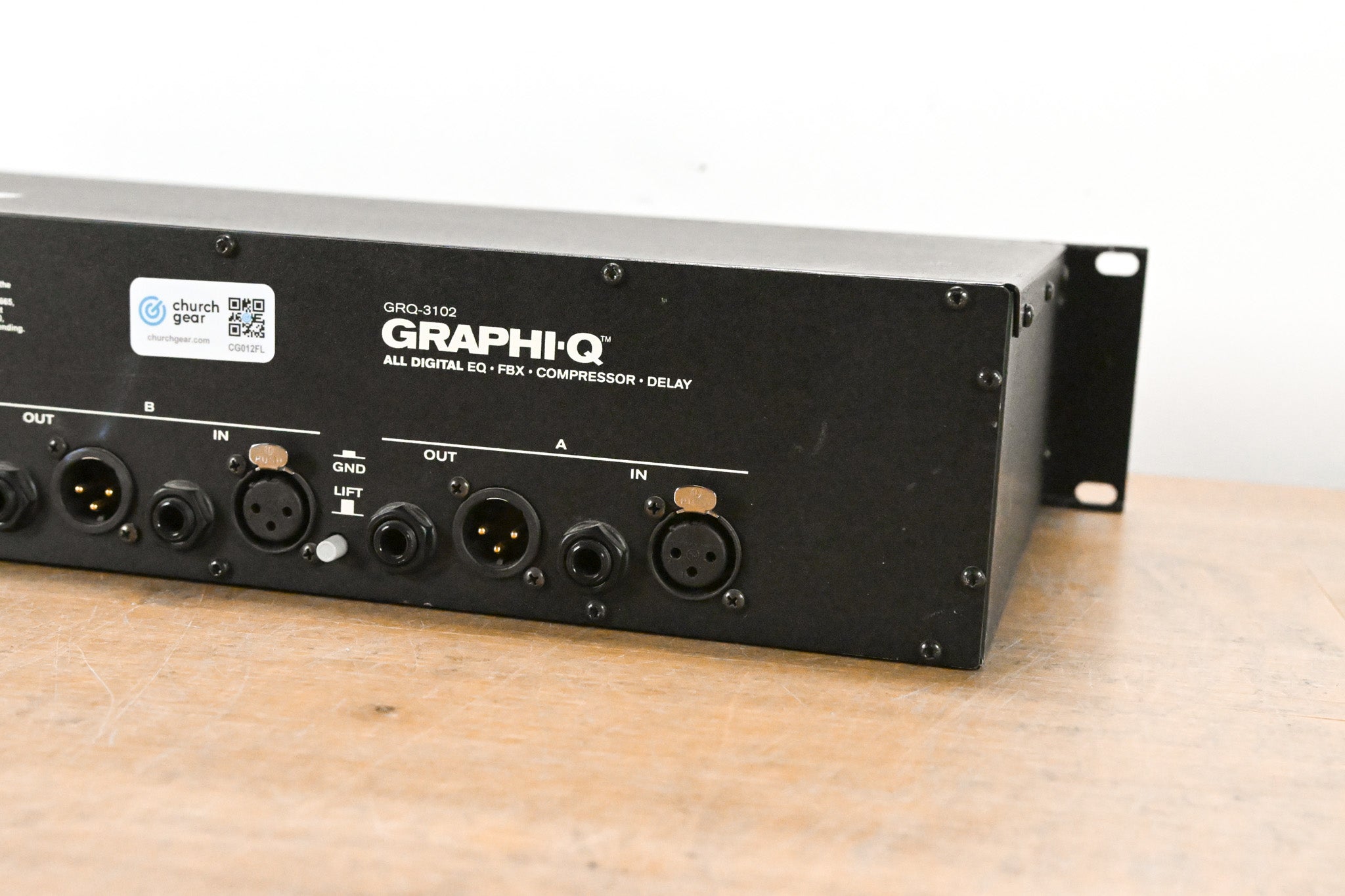 Sabine GRQ-3102 Graphi-Q Digital 2 Channel EQ, Compressor, Delay