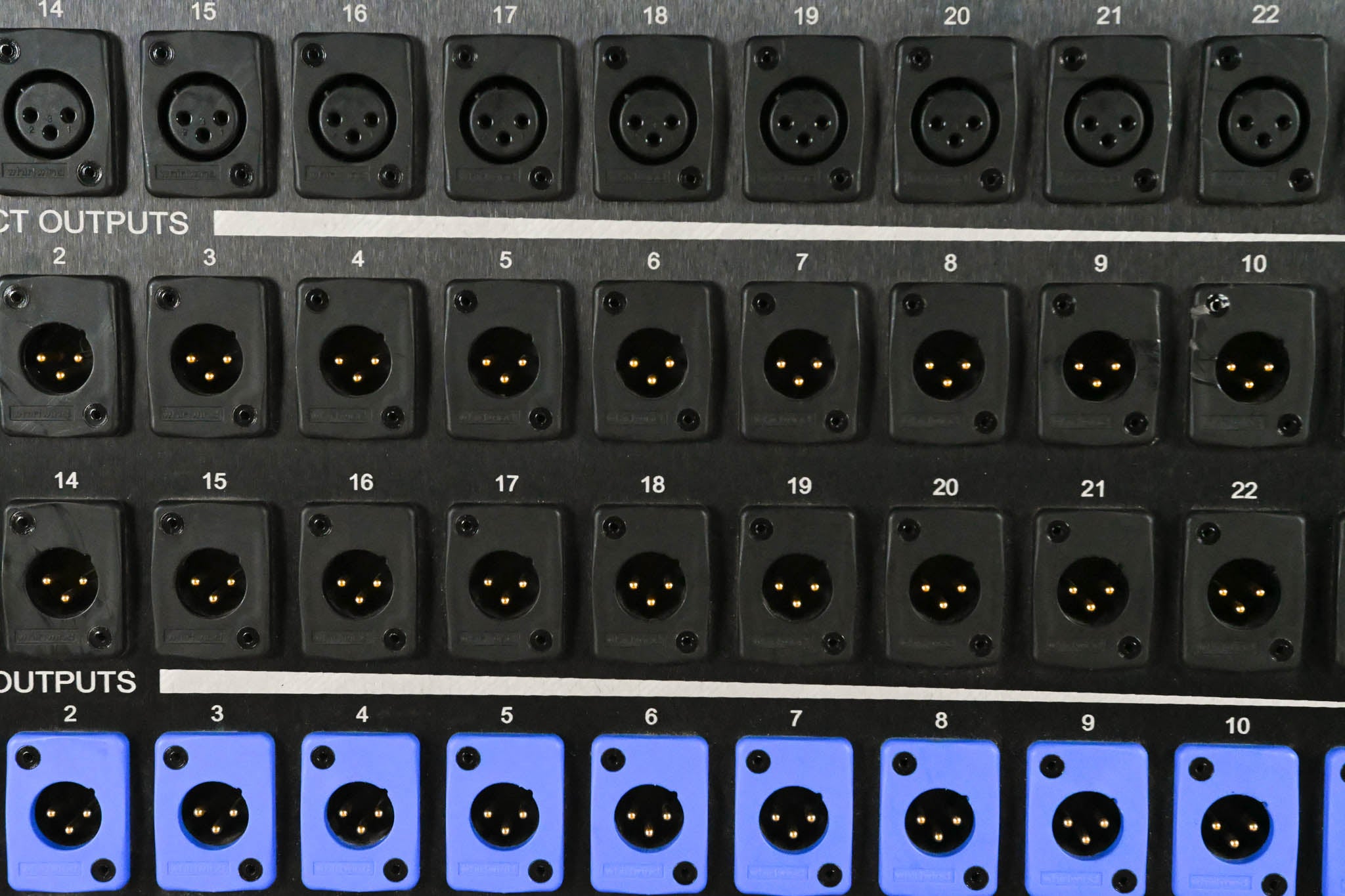 Whirlwind SB Series SB24T11G 24-Channel Passive Mic Splitter