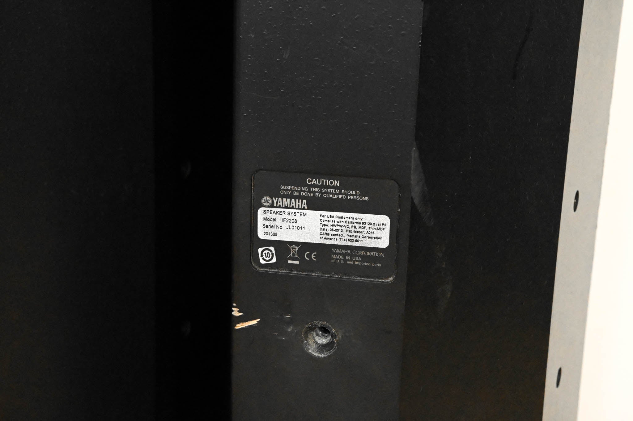 Yamaha IF2208 Dual 8" 2-Way Full-Range Loudspeaker (PAIR)