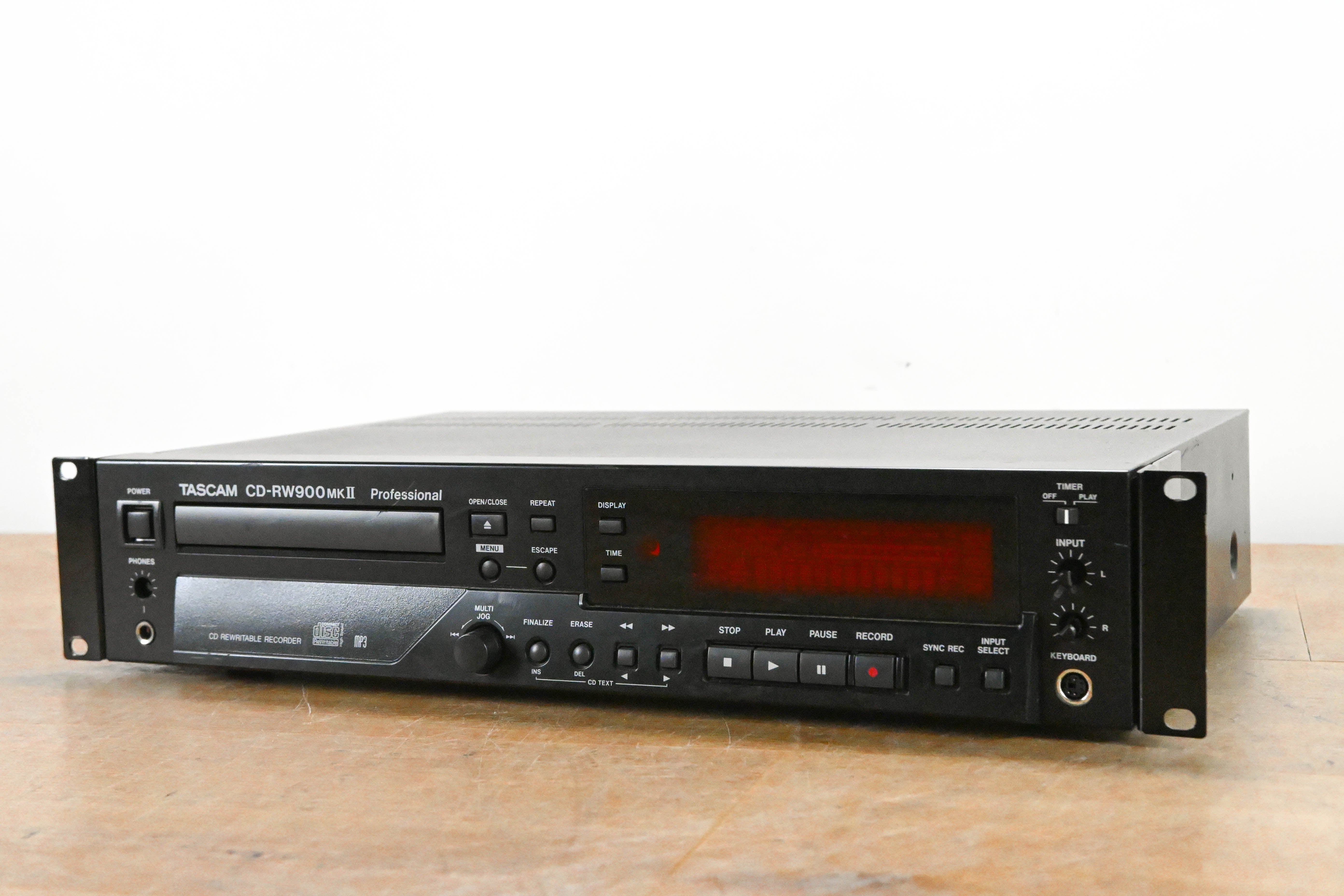 TASCAM CD-RW900 MKII Professional Rack-Mountable CD Recorder/Player