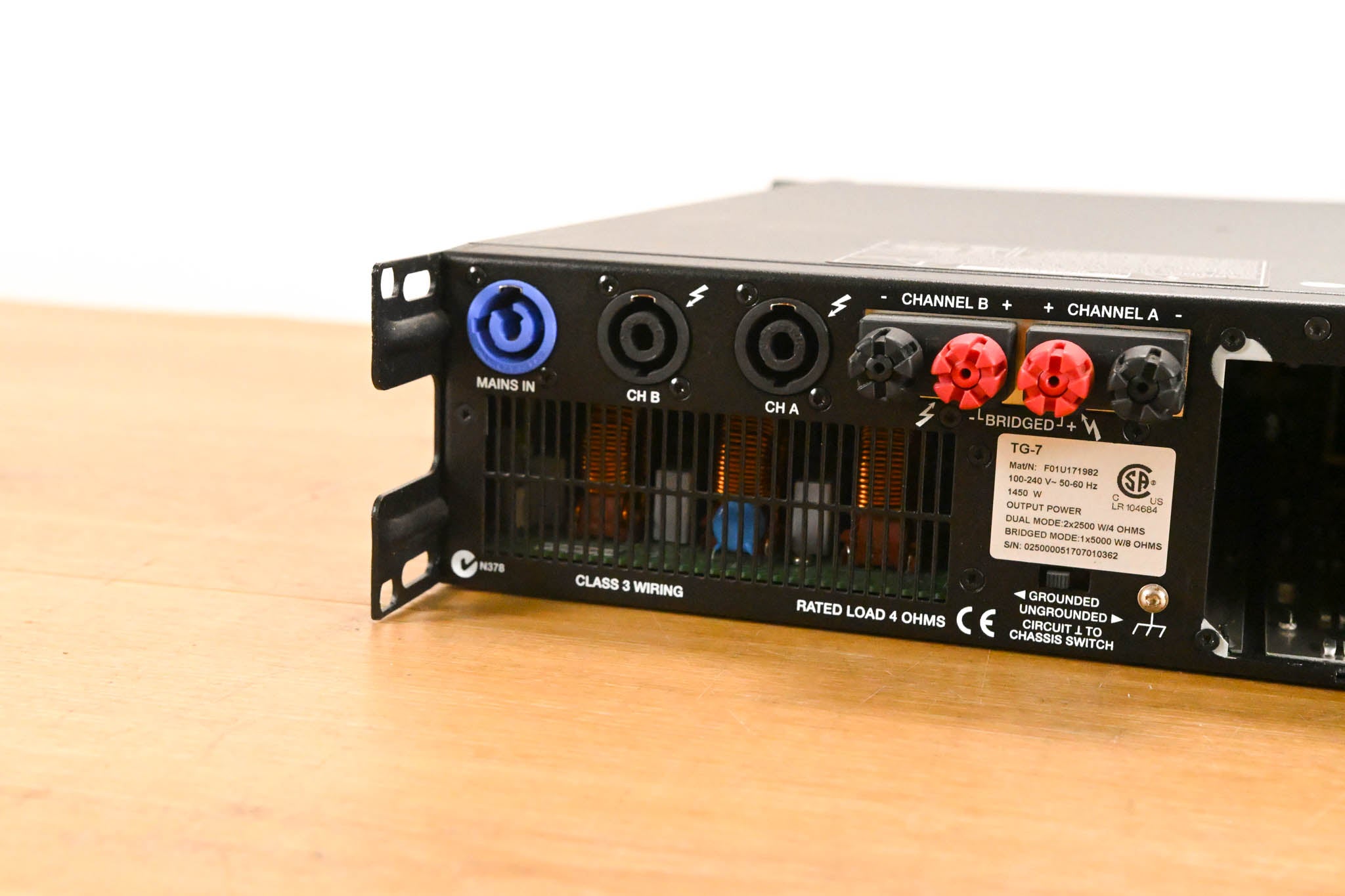 Electro-Voice (EV) TG-7 Tour-Grade Stereo Power Amplifier