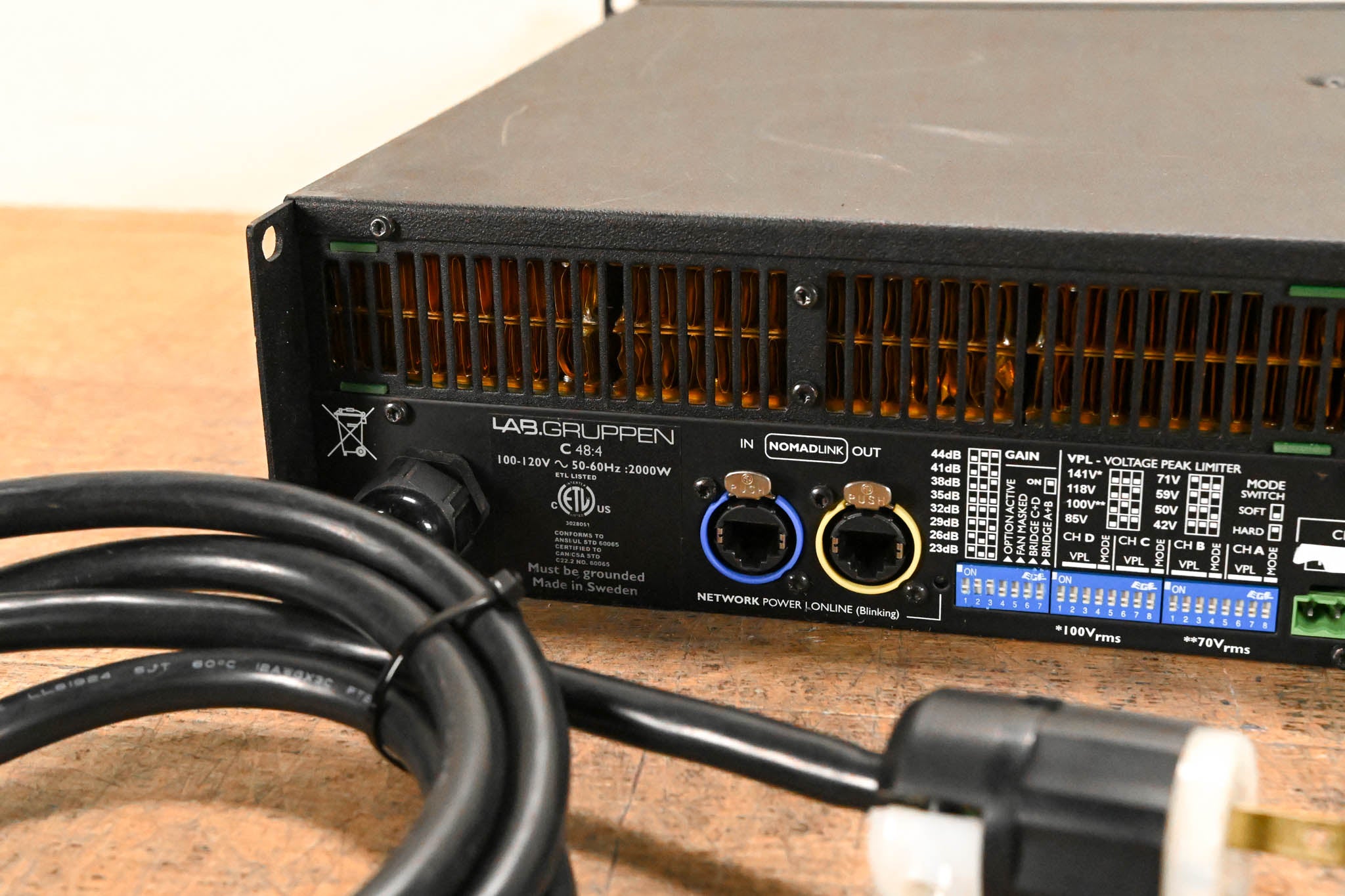 Lab Gruppen C 48:4 4800W 4-Channel Power Amplifier