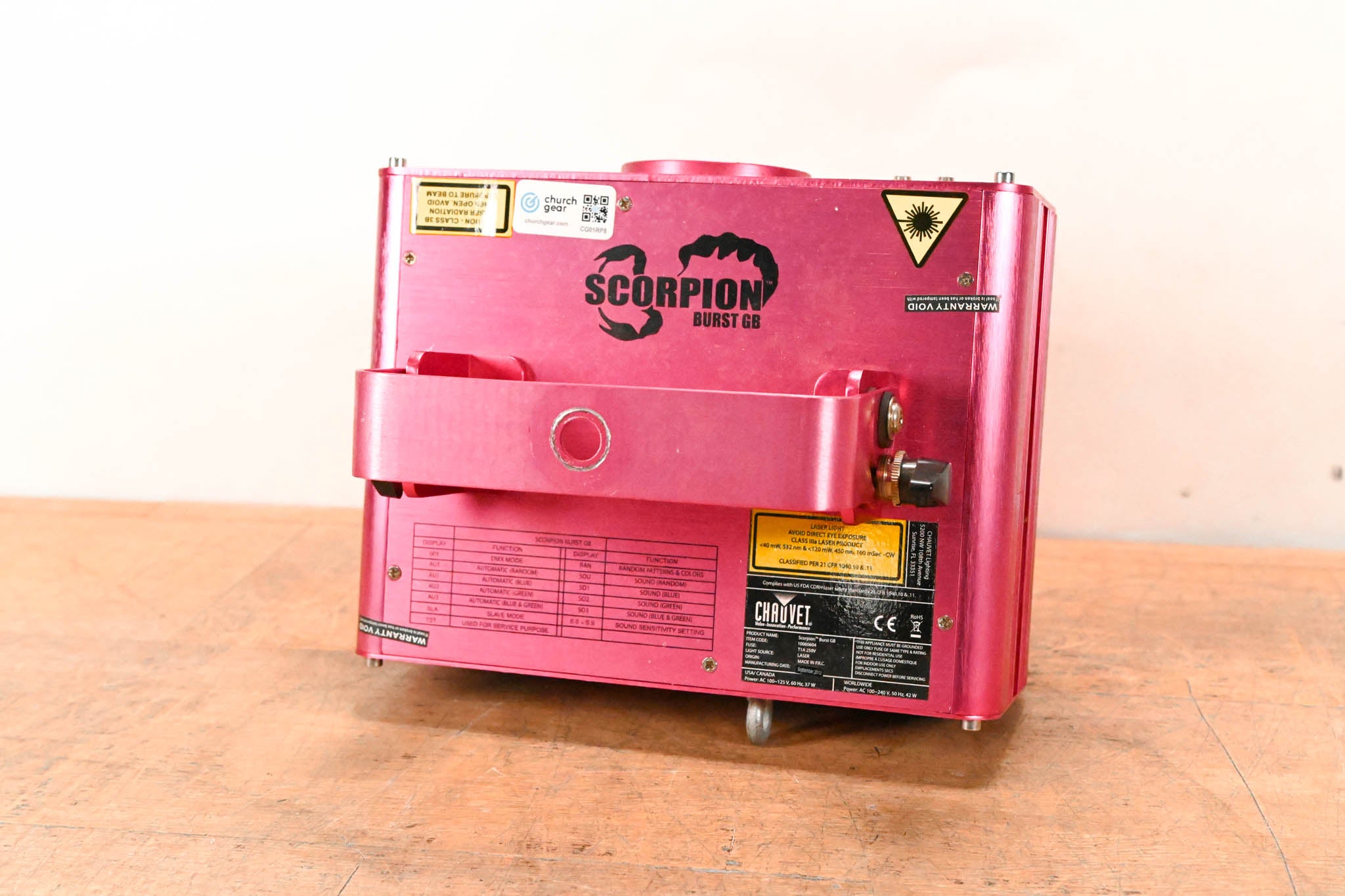 Chauvet Scorpion Burst GB Scan Graphic Laser