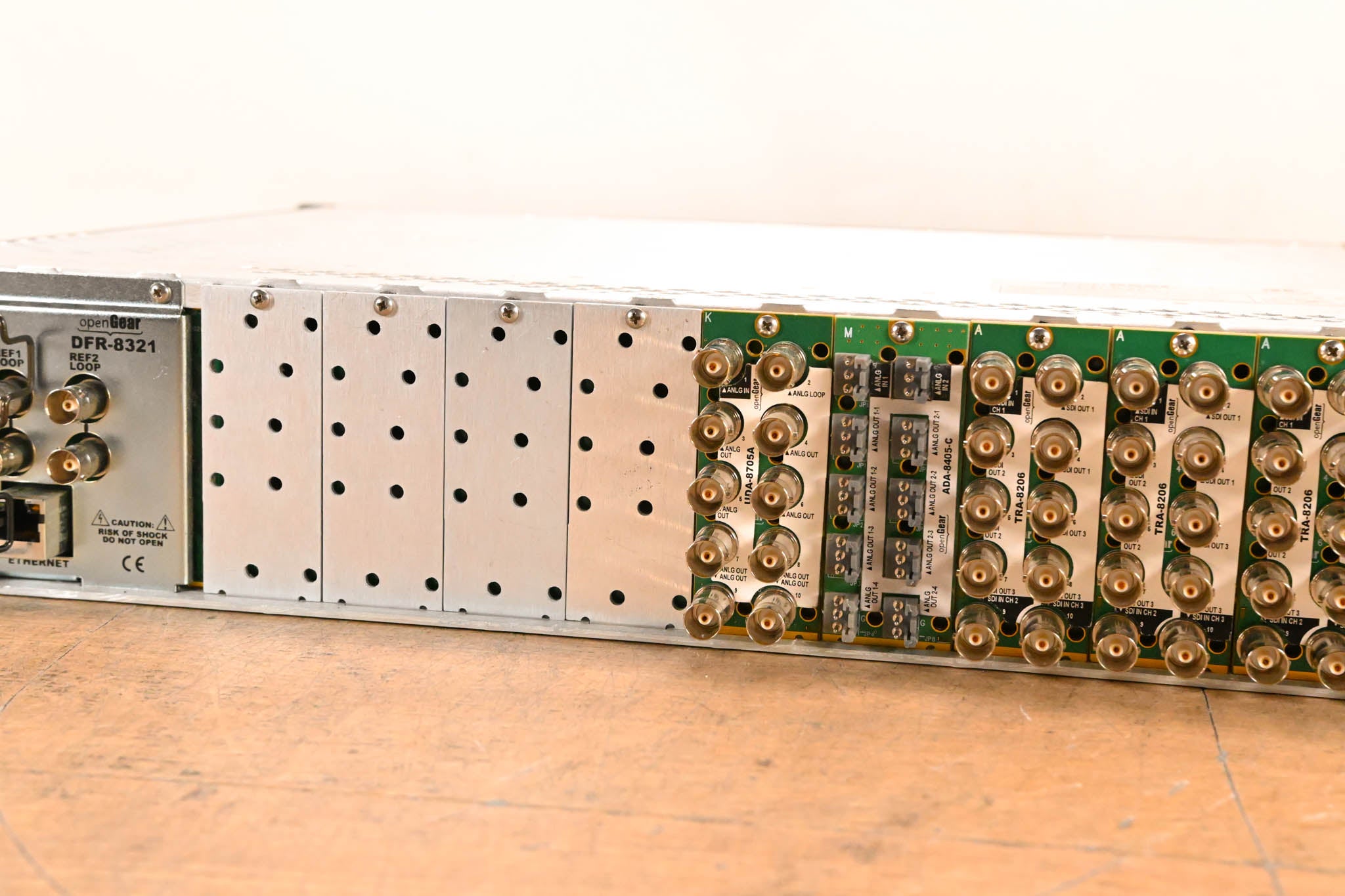 Ross DFR-8321 OpenGear 2RU Module Frame with Cards