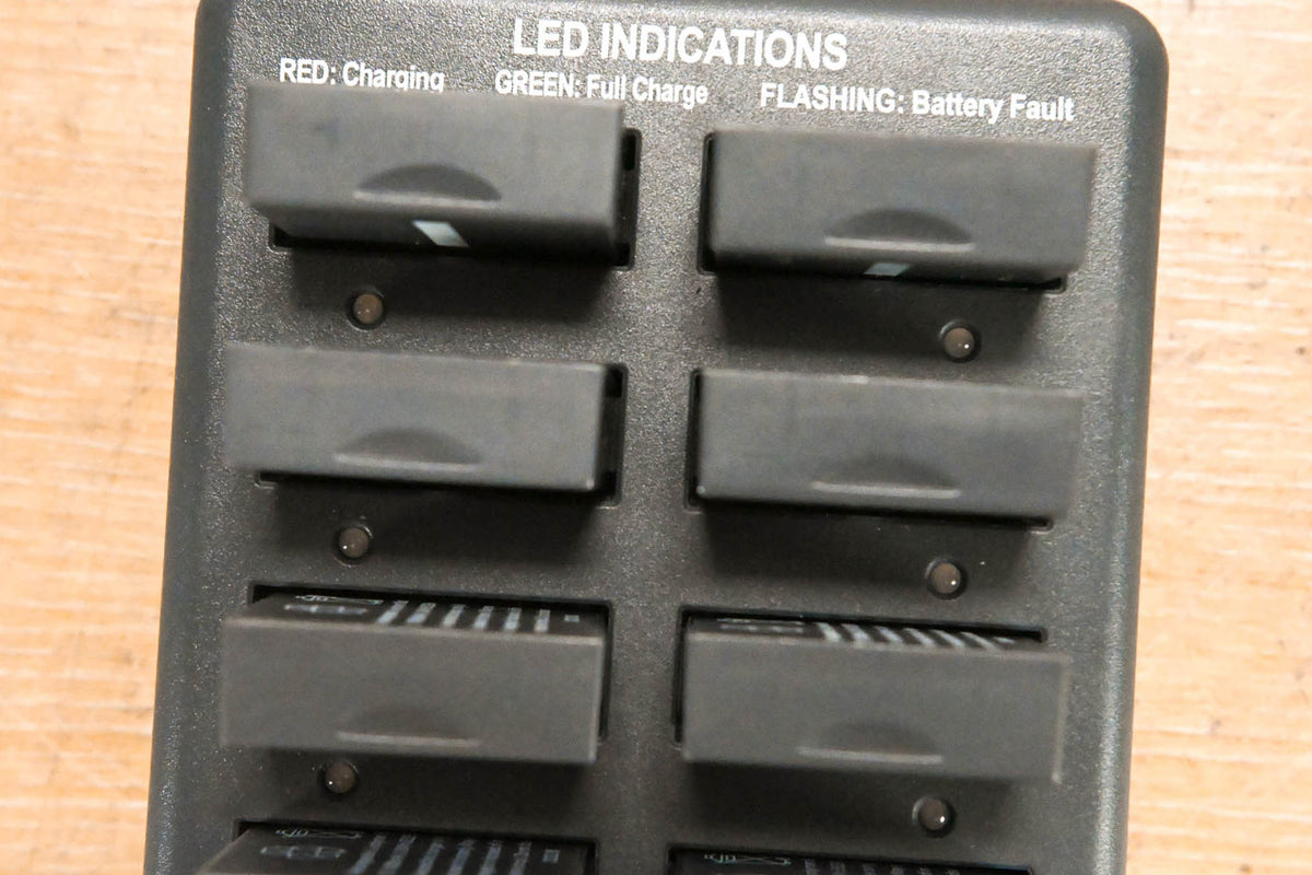 Eartec CHLX10E 10-Port Multi-Charger w/ 10 Batteries (NO POWER SUPPLY)