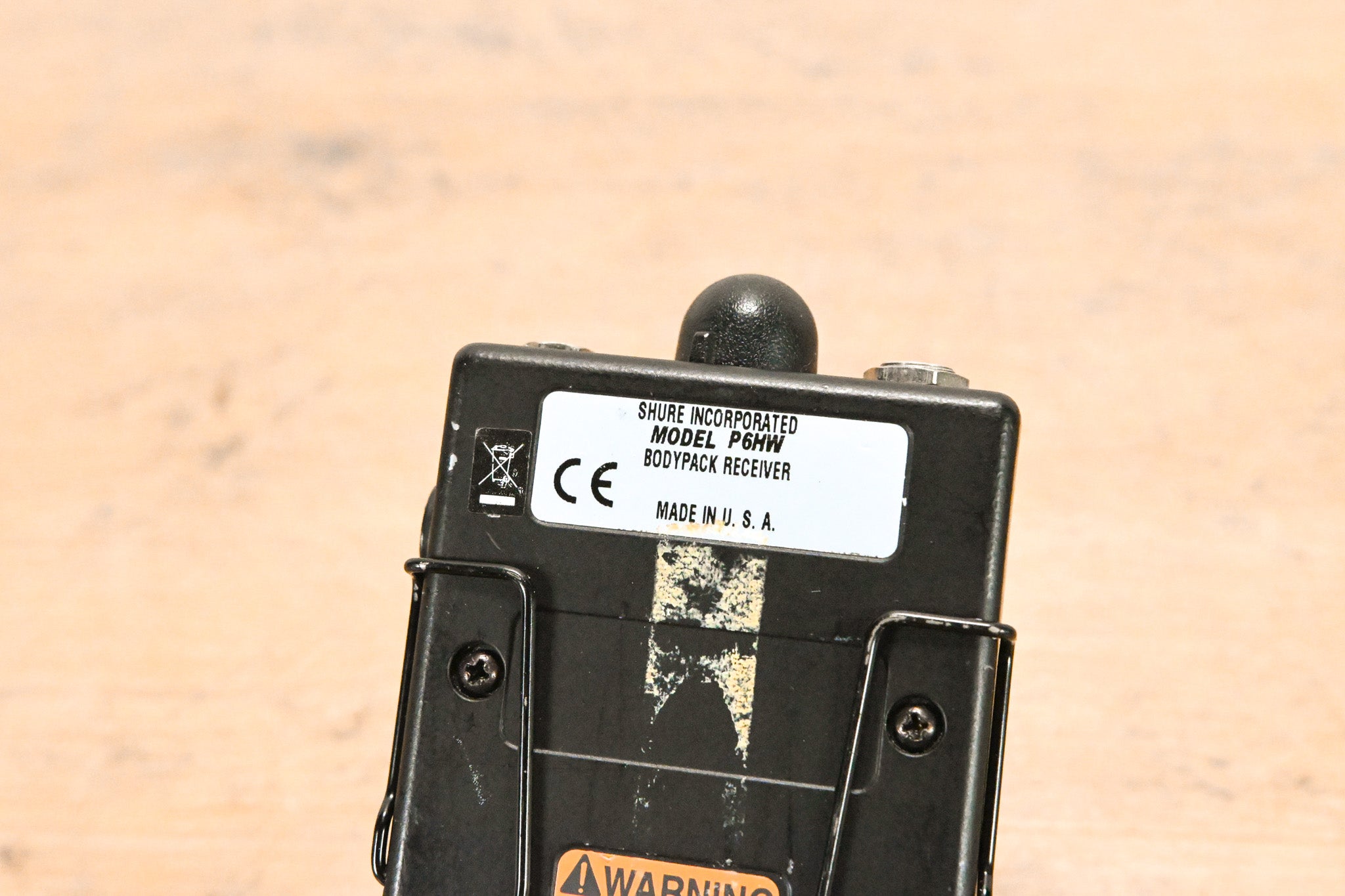 Shure P6HW Wired Bodypack Receiver
