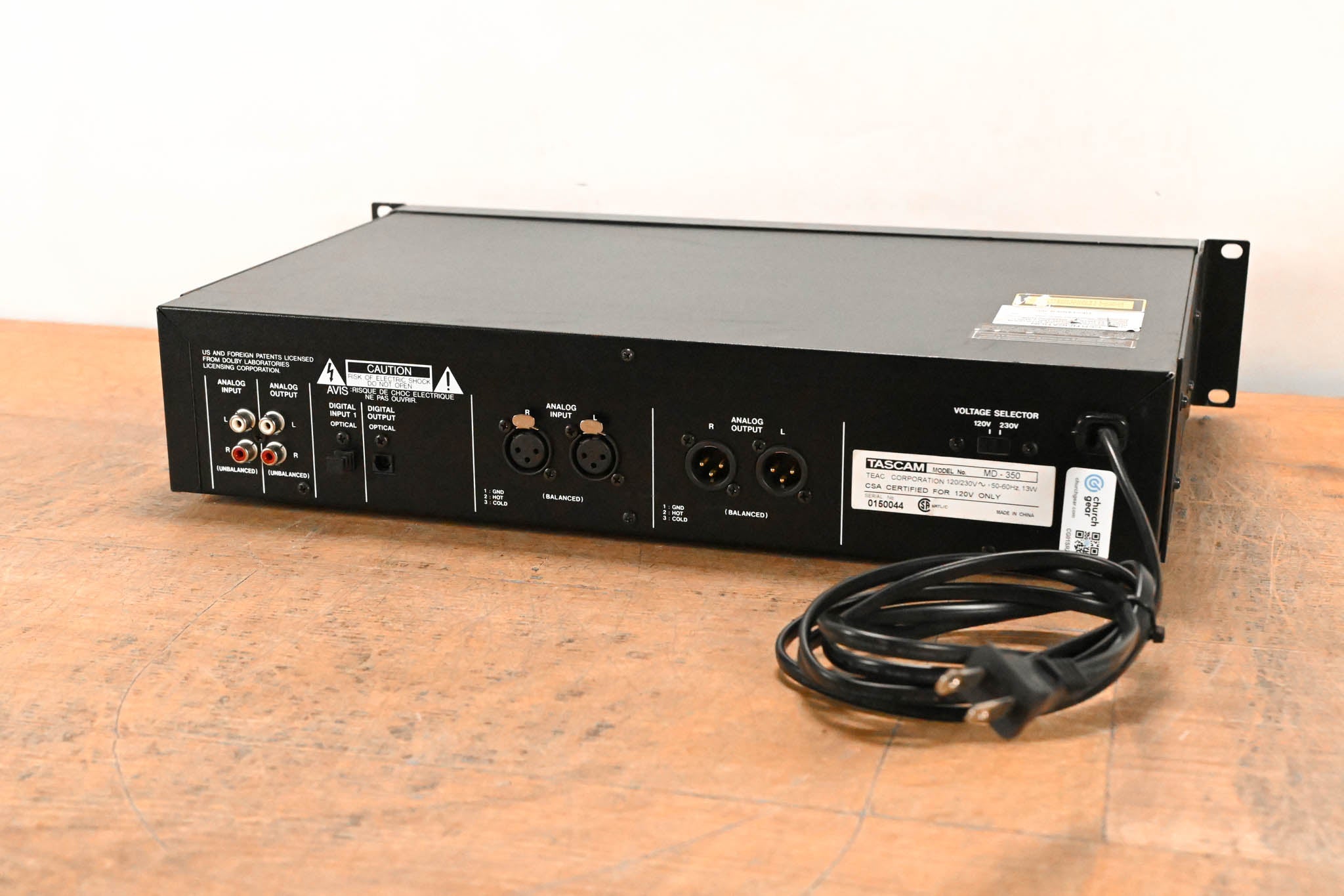 TASCAM MD-350 MiniDisc Recorder/Player