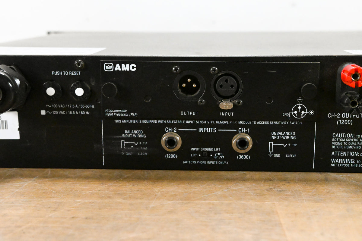Crown Macro-Tech 36x12 2-Channel Power Amplifier