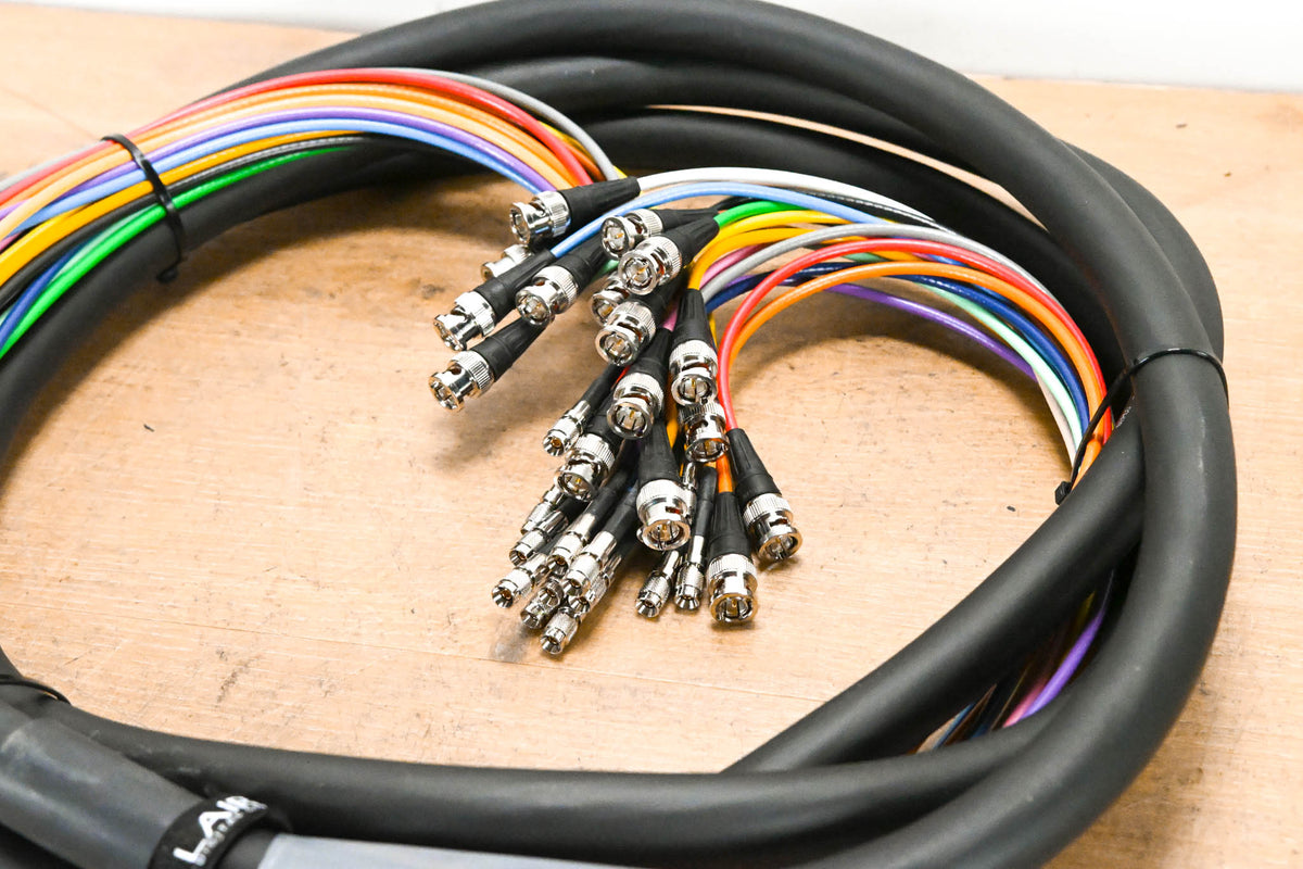Laird Gepco VS16230 3G/HD-SDI 16-Channel Video Adapter Snake Cable - 15'