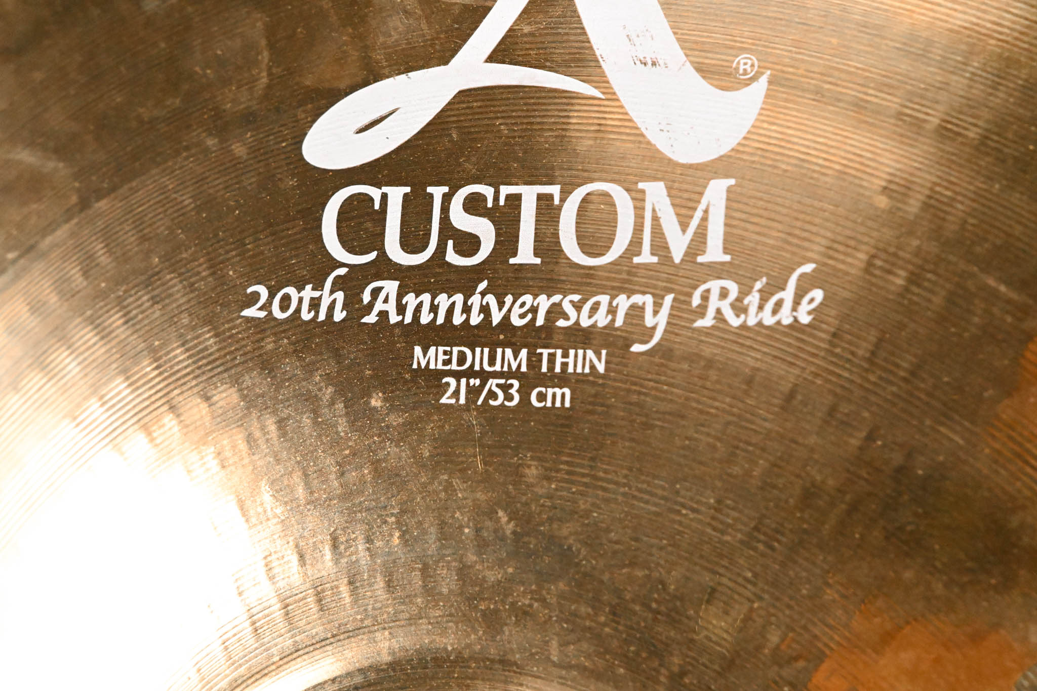 Zildjian A Custom 20th Anniversary 21" Medium-Thin Ride Cymbal