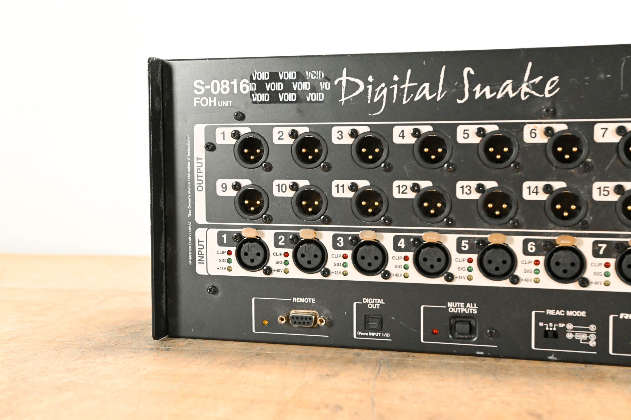Roland S-0816 8 x 16 Digital Snake Front of House Unit
