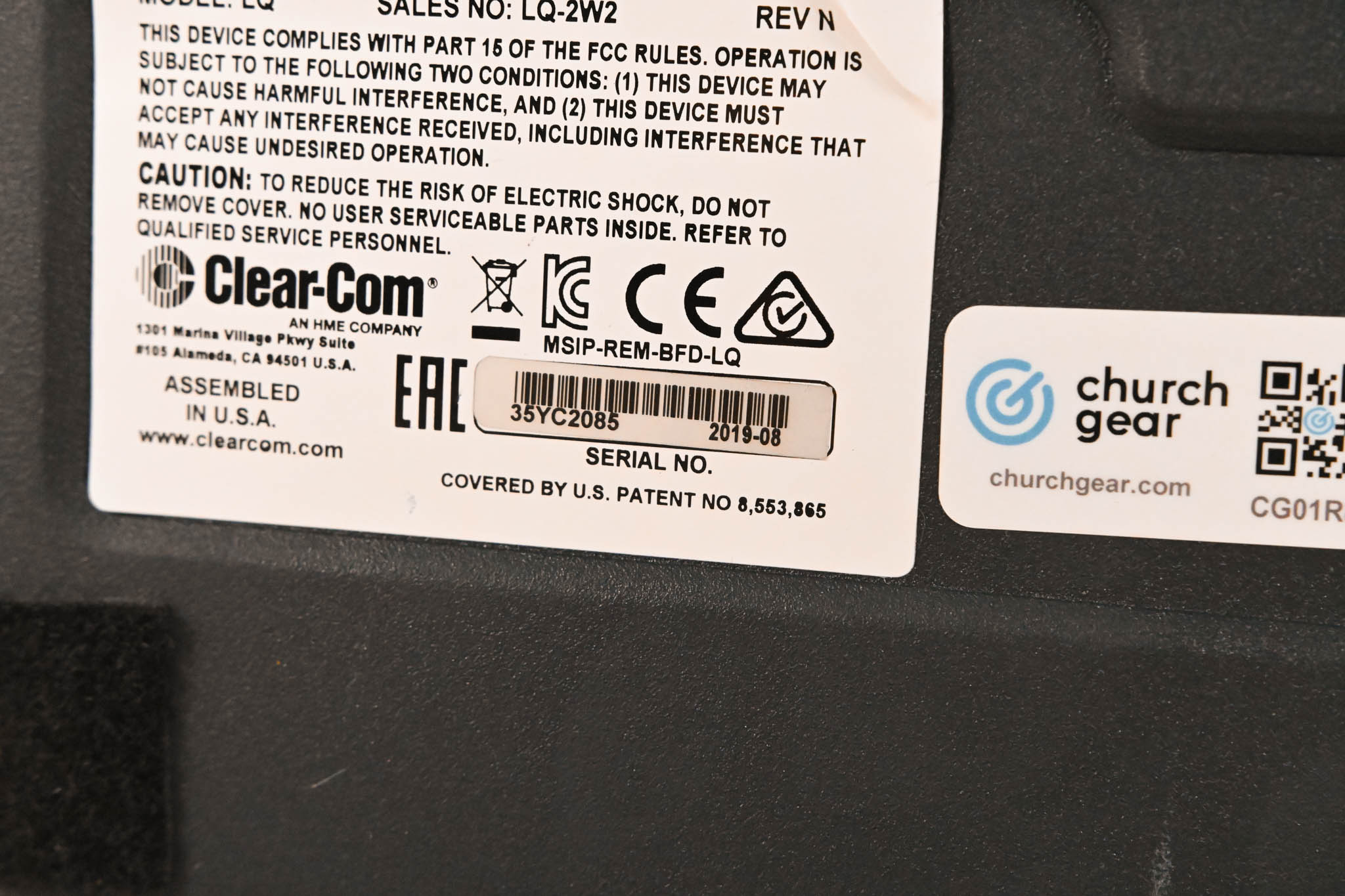 Clear-Com LQ-2W2 Compact 2-Port Partyline IP Interface (NO POWER SUPPLY)