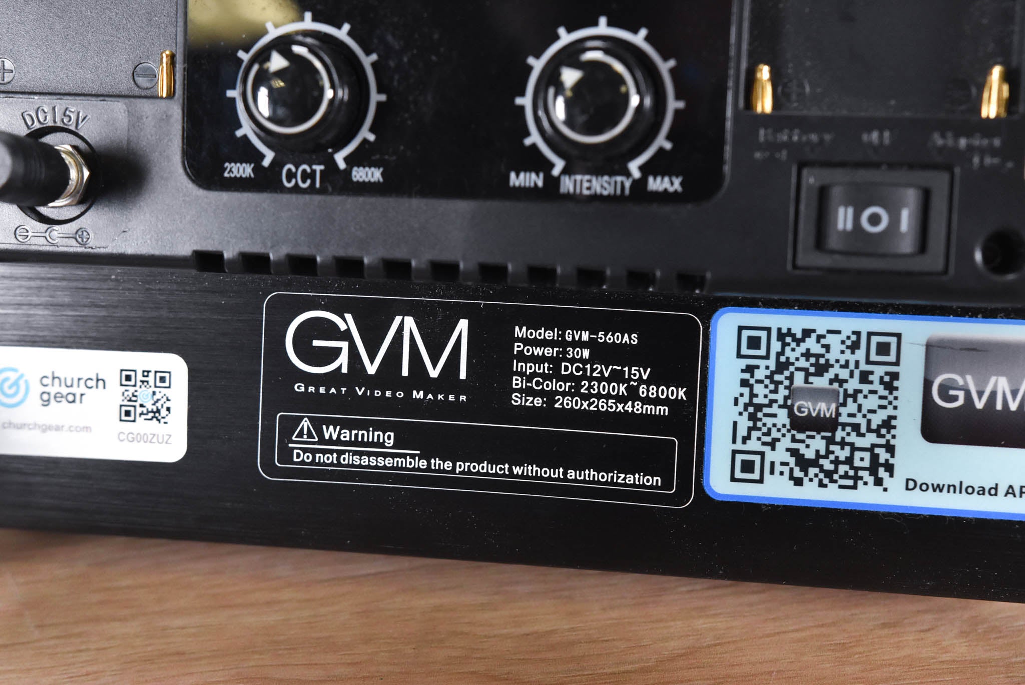 Great Video Maker GVM-560AS LED Video Soft Light (NO POWER SUPPLY)