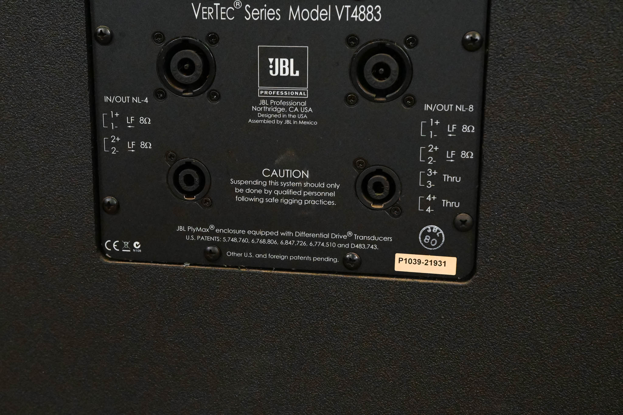 JBL VT4883 Subcompact Dual 12" Cardioid-Arrayable Subwoofer