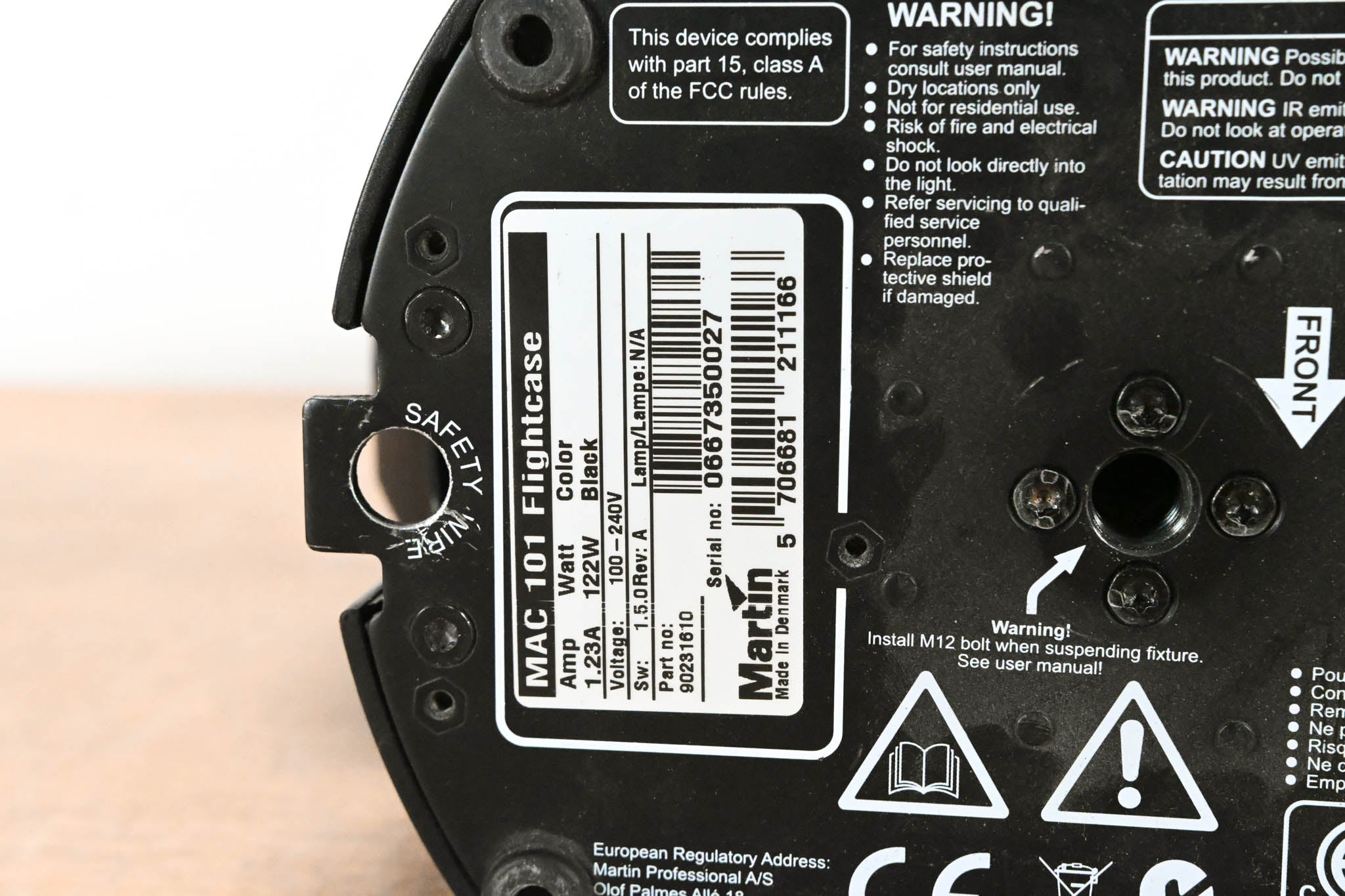 Martin Lighting MAC 101 Moving Head Wash Light