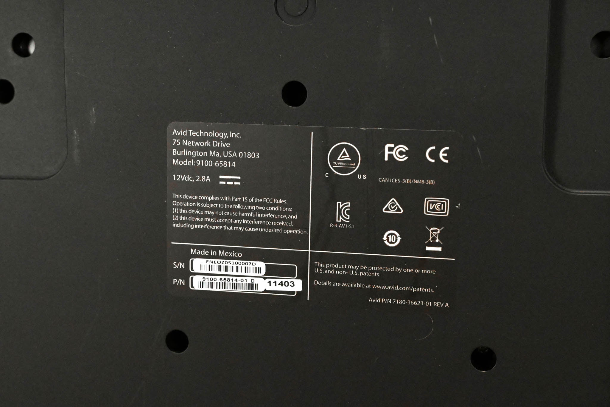 AVID S1 EUCON Desktop Control Surface (NO POWER SUPPLY)
