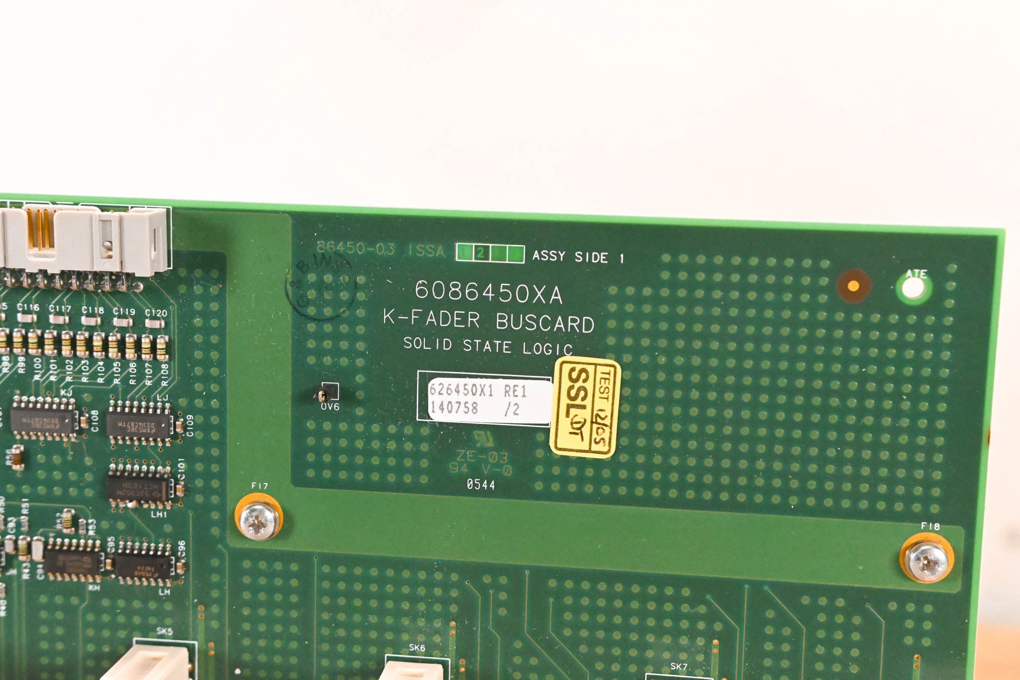 Solid State Logic SSL C300 HD K-Fader Buscard