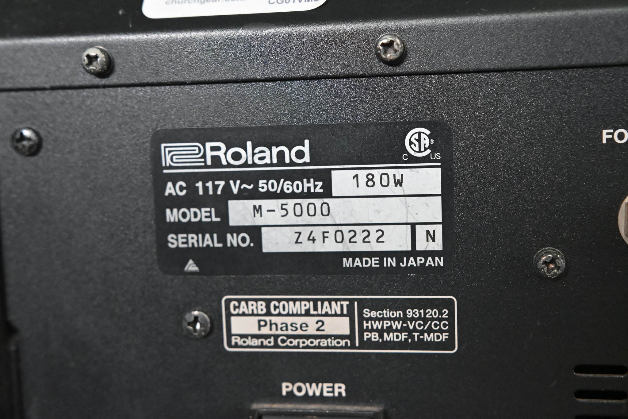 Roland M-5000 Live Mixing Console with Road Case