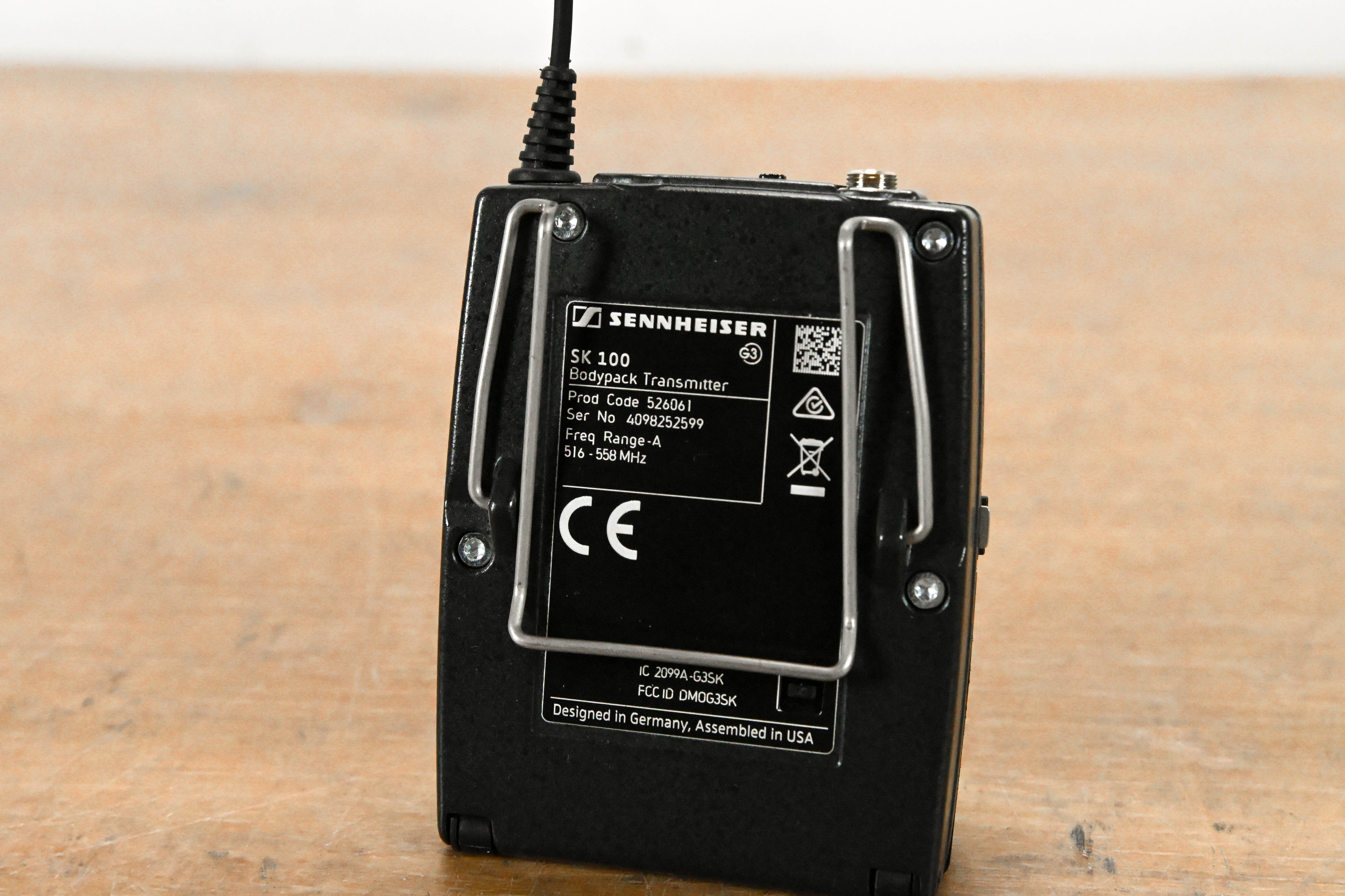 Sennheiser SK 100 G3 Wireless Bodypack Transmitter A Range: 516-558 MHz