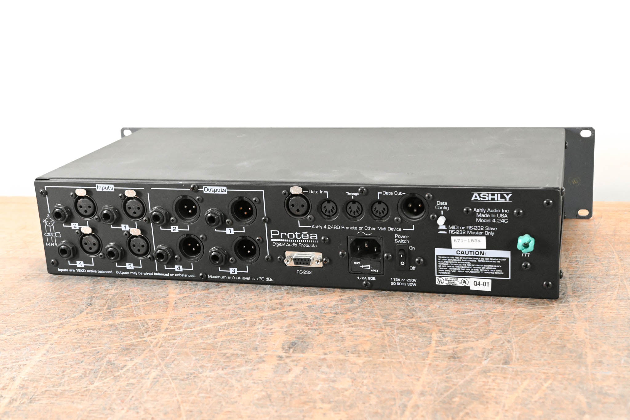 Ashly Protea System II 4.24G 4-Channel Digital Graphic Equalizer