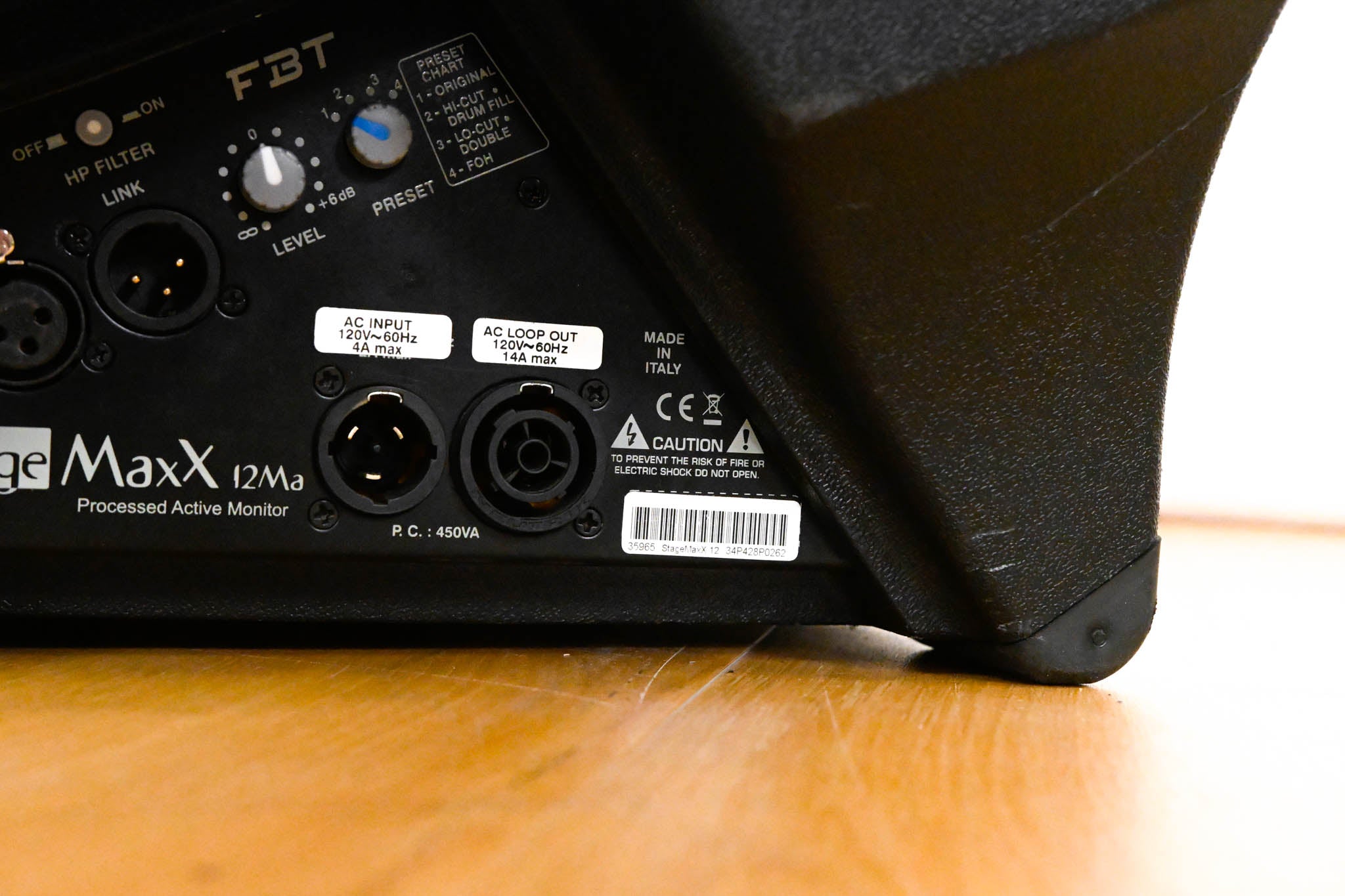 FBT StageMaxX 12Ma Processed Active Reinforcement Monitor