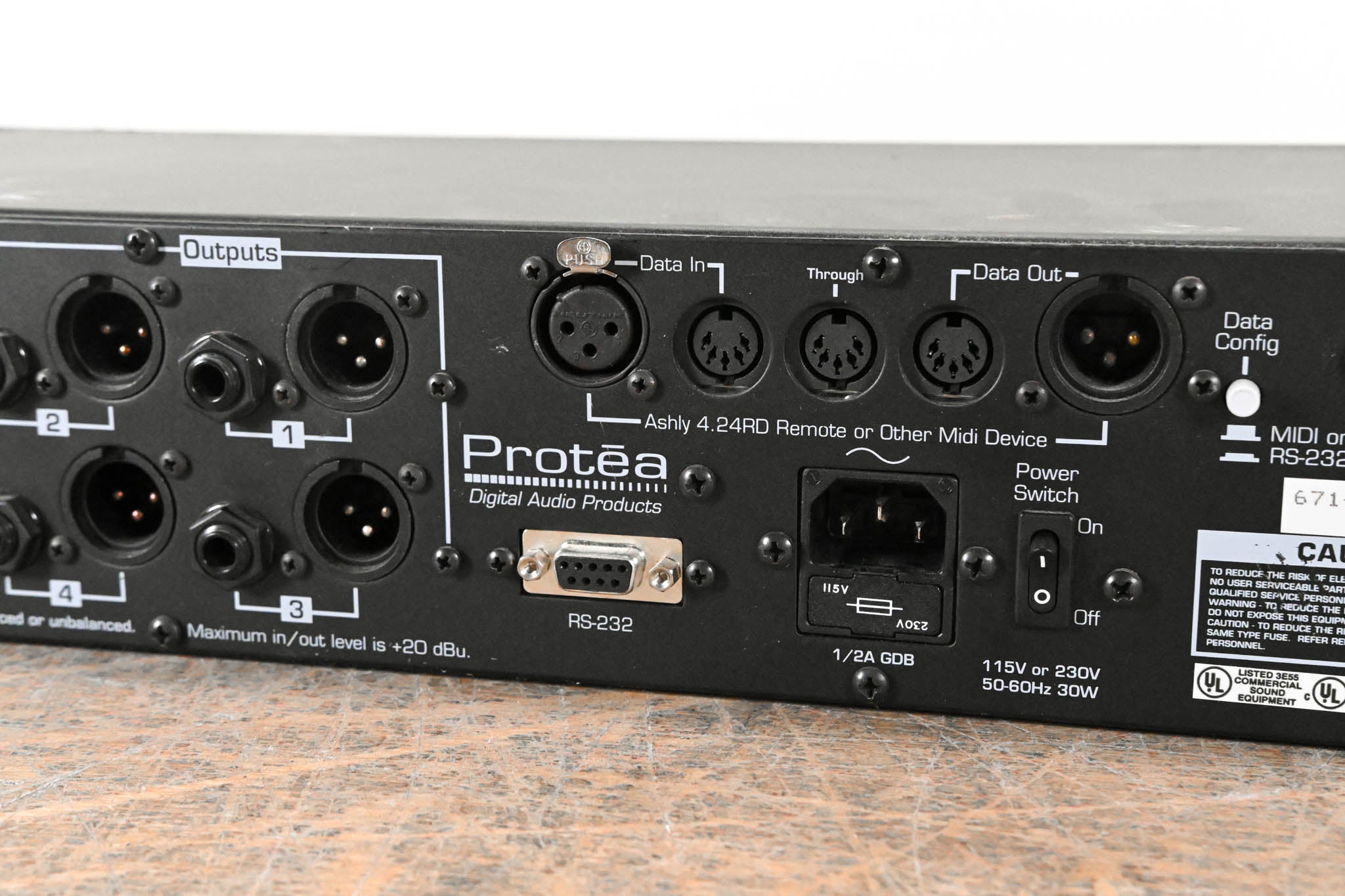 Ashly Protea System II 4.24G 4-Channel Digital Graphic Equalizer