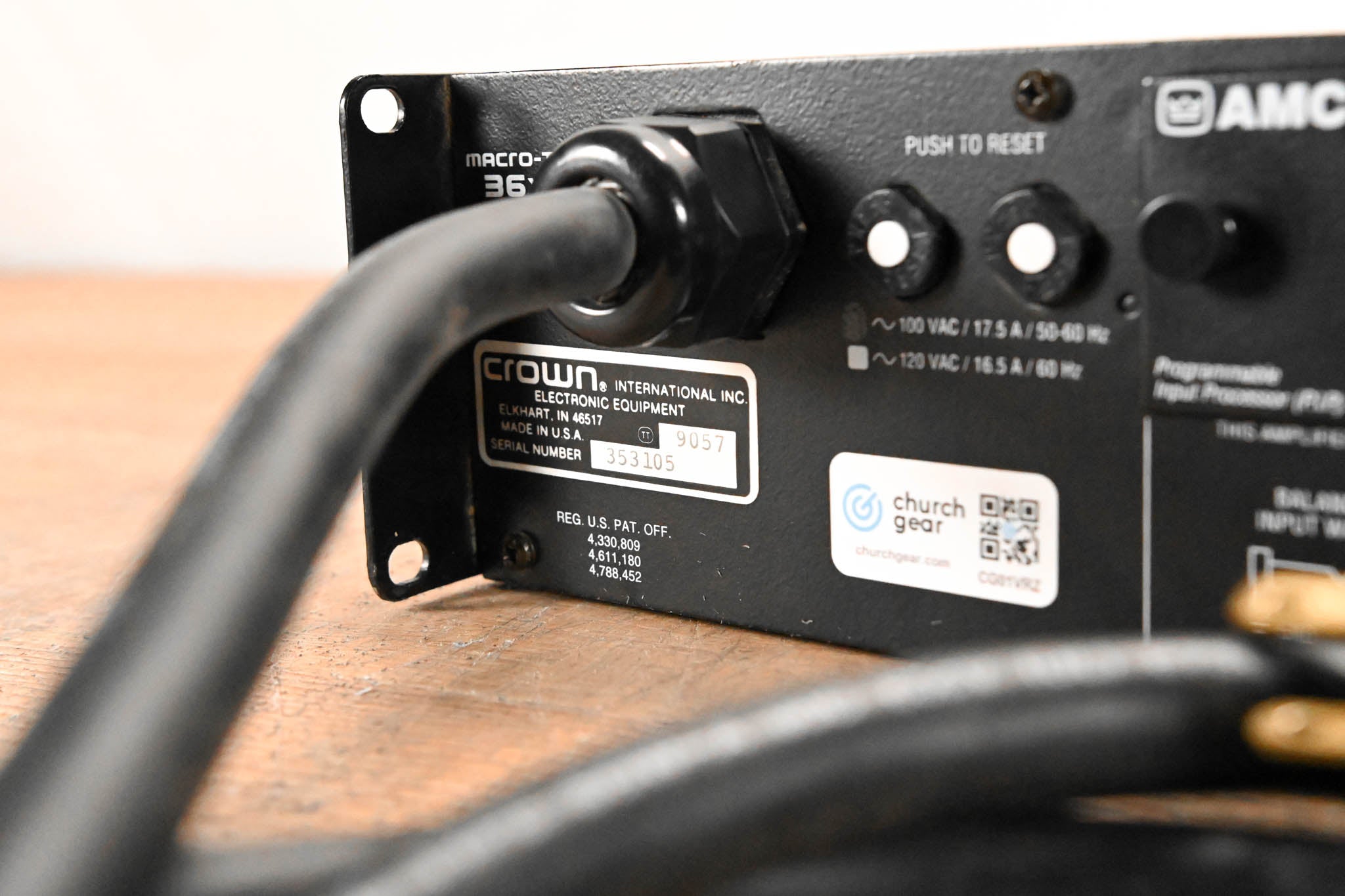 Crown Macro-Tech 36x12 2-Channel Power Amplifier