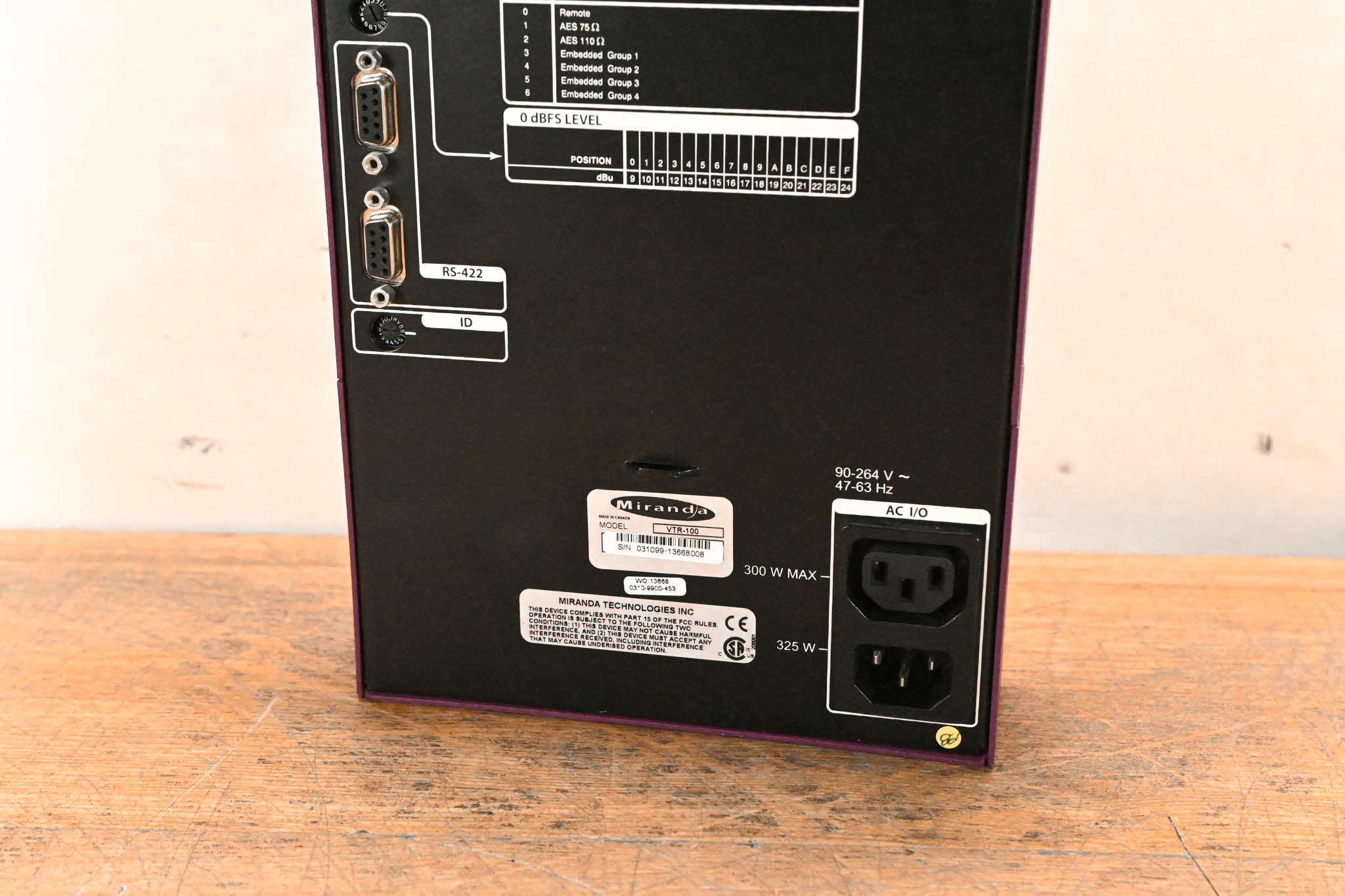 Miranda VTR-100 Analog to Digital Bi-Directional Media Converter