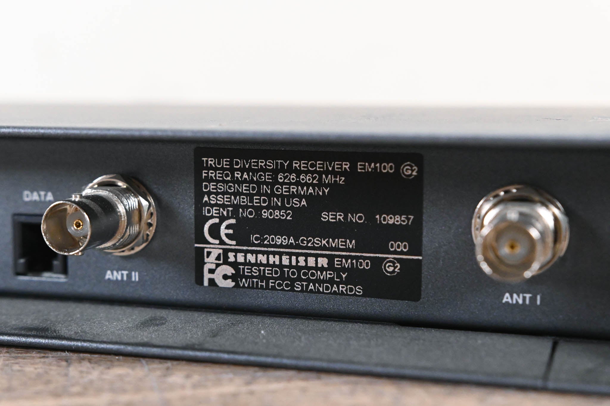 Sennheiser EM 100 G2 Wireless Receiver - 626-662 MHz (NO POWER SUPPLY)