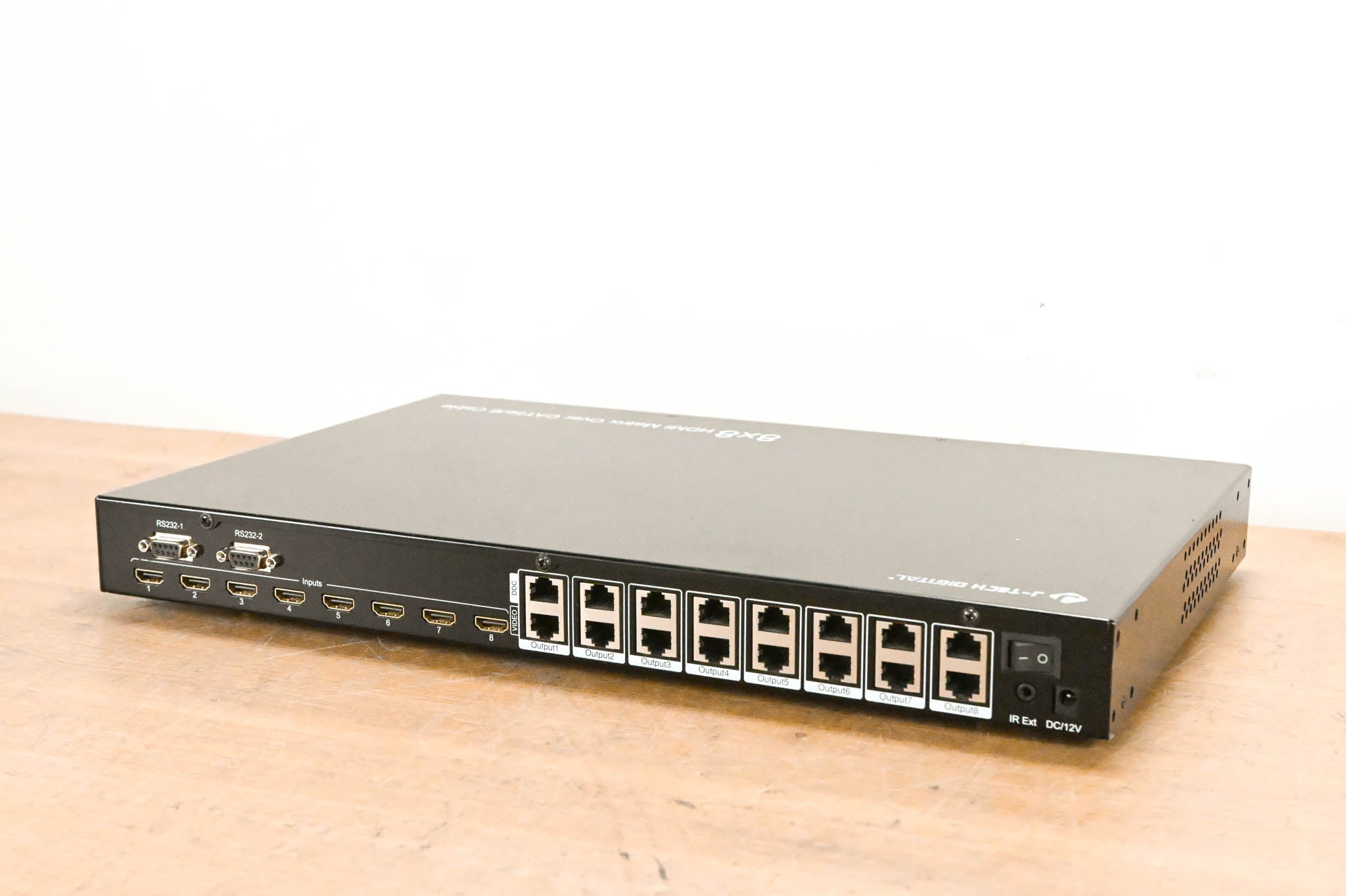 J-Tech Digital 8x8 HDMI to CAT5e/6 Matrix Switch w/ 8x Receivers NO PSU