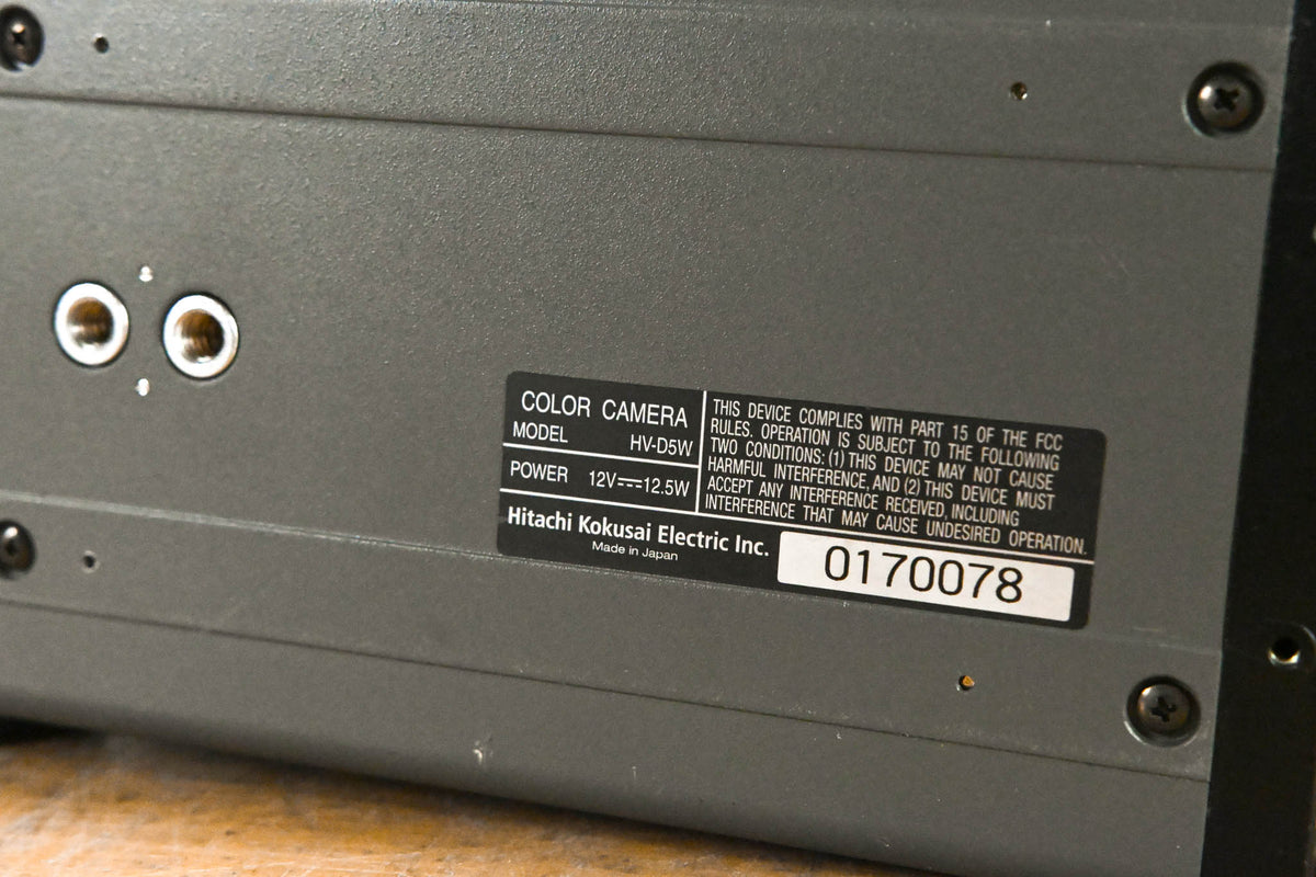 Hitachi HV-D5W High Performance SDTV Camera Body