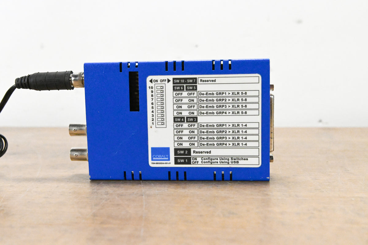 Cobalt Blue Box BBG-DE-AA 3G/HD/SD-SDI Analog Audio De-Embedder