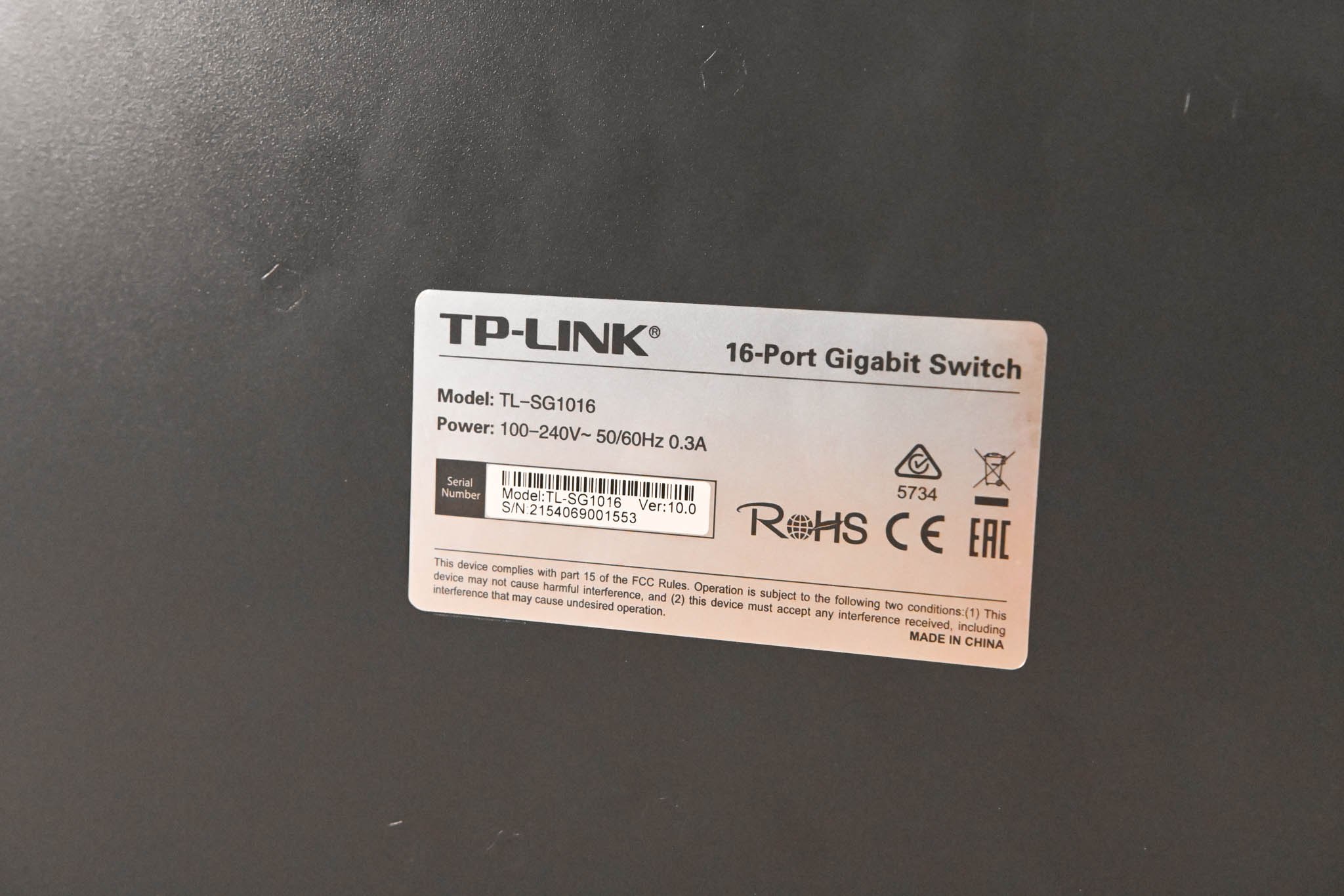 TP-Link TL-SG1016 16-Port Gigabit Switch