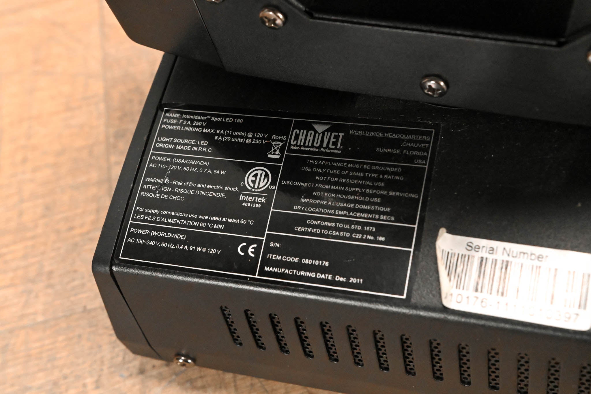 Chauvet Intimidator Spot LED 150 25W LED Moving Head Spot