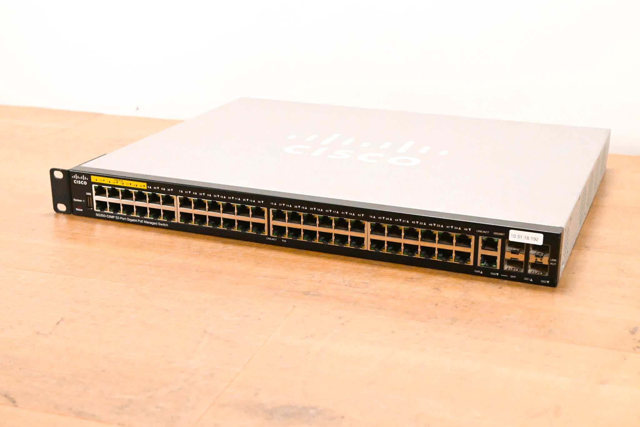 Cisco SG350-52MP 52-Port Gigabit PoE Managed Switch