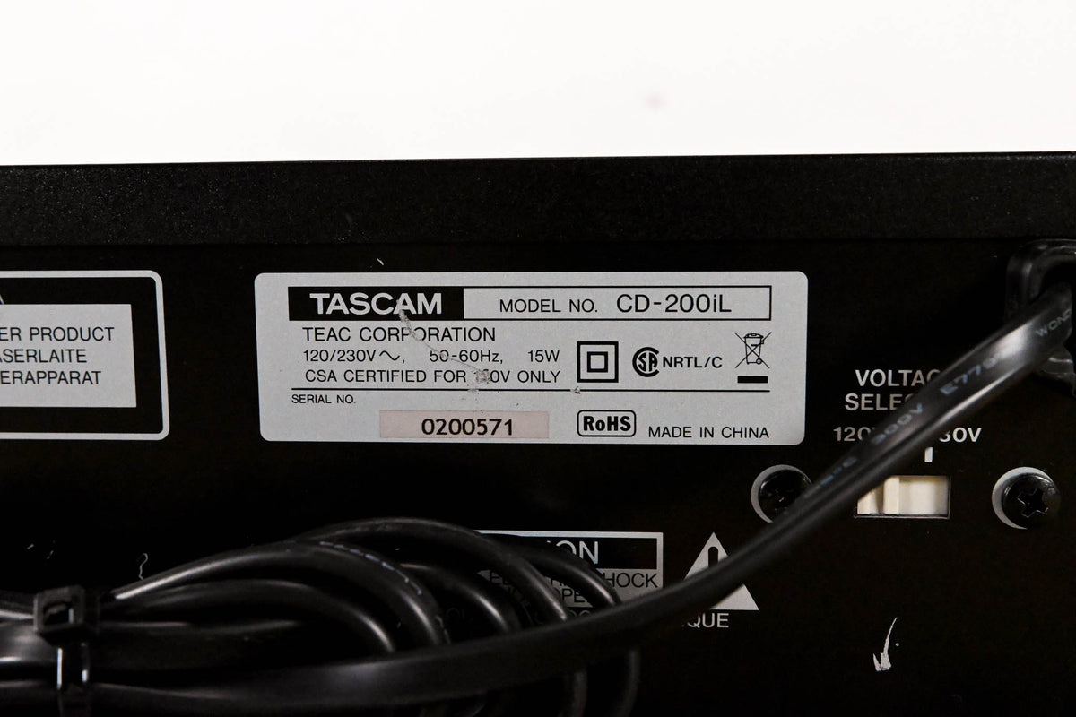 TASCAM CD-200iL Professional CD Player & iPod Dock
