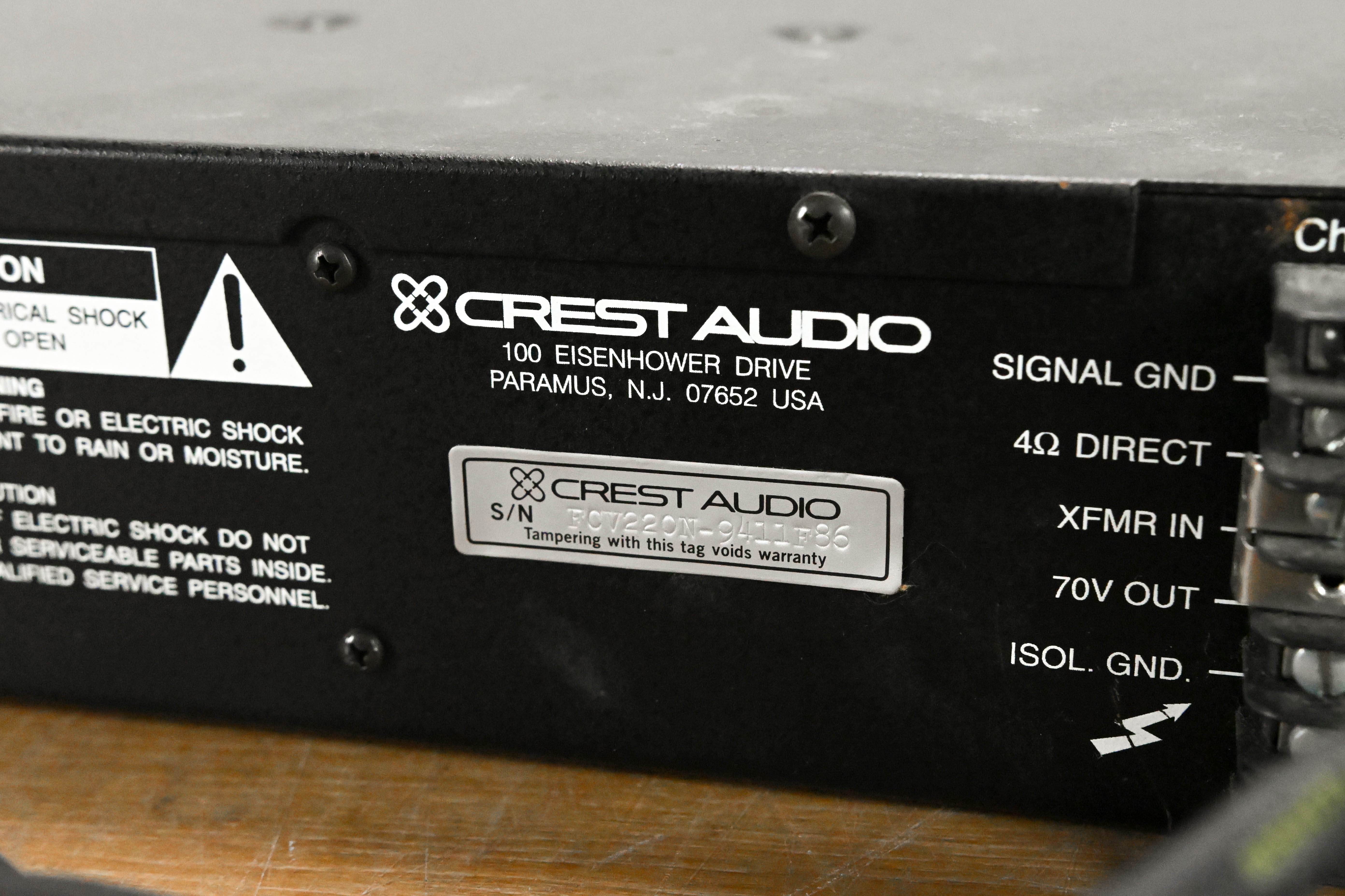 Crest Audio FCV220 2-Channel Installation Power Amplifier