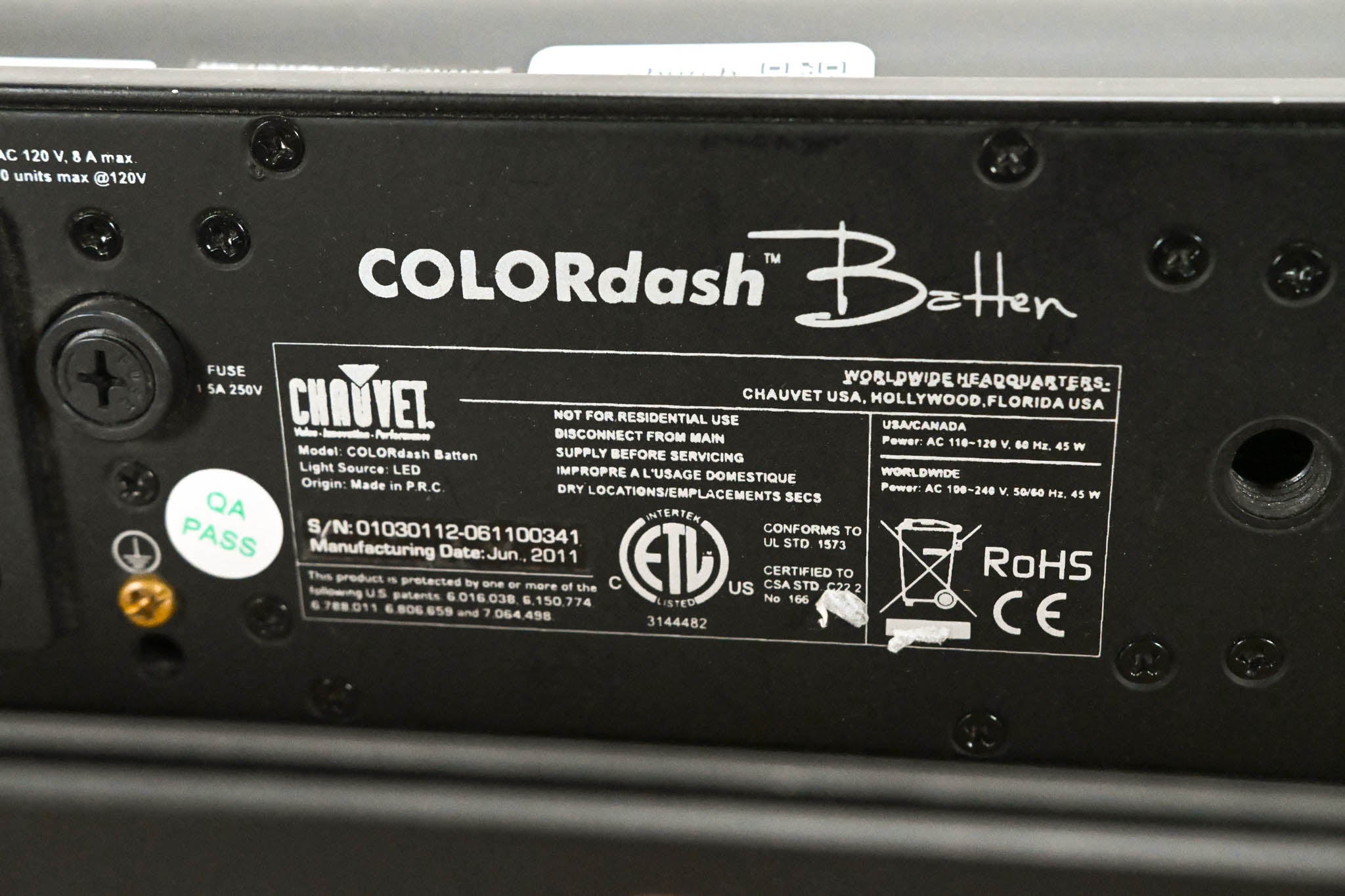 Chauvet COLORdash Batten Linear LED Wash Light