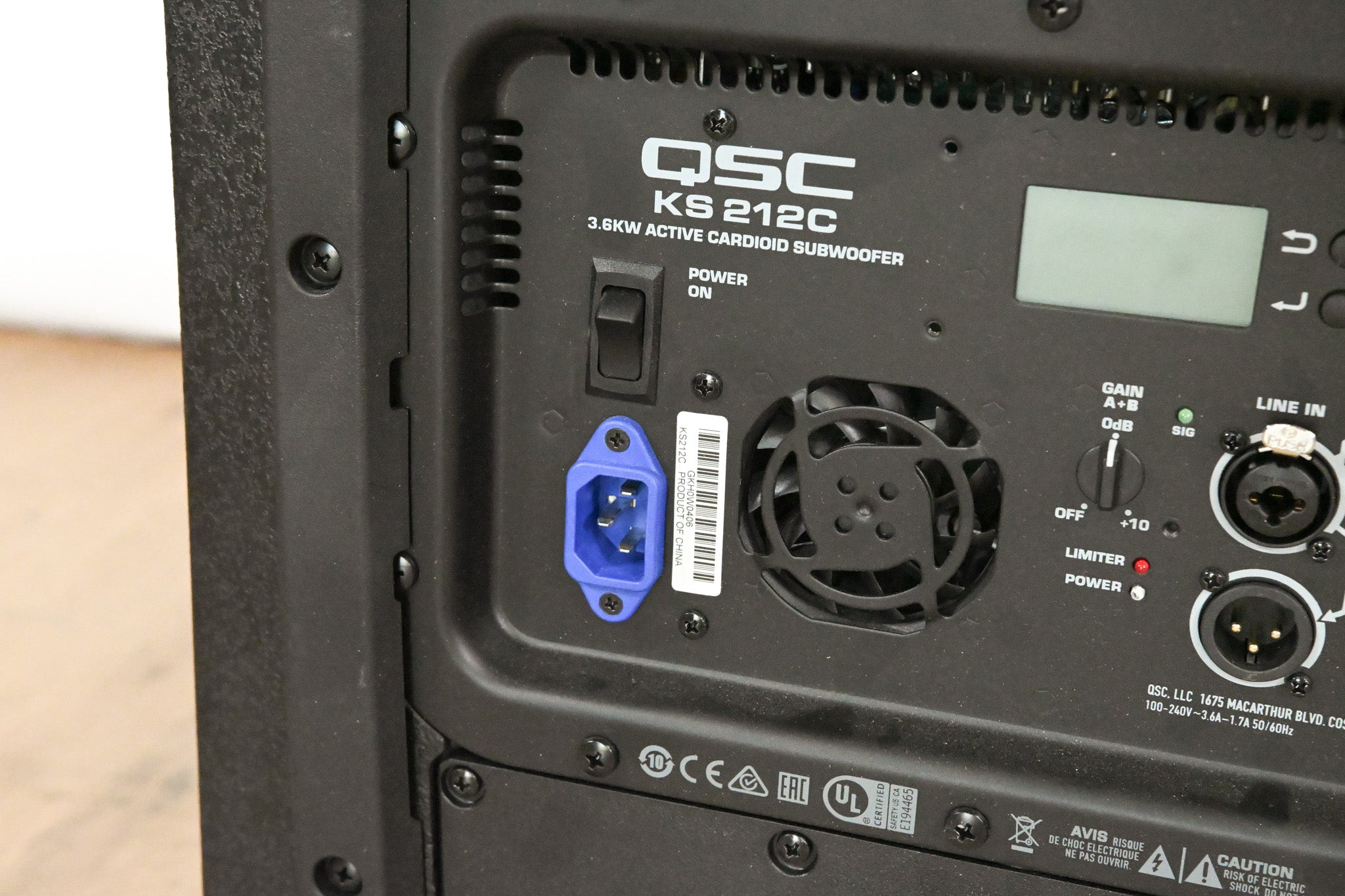 QSC KS212C Powered 3600W Dual 12-inch Cardioid Subwoofer