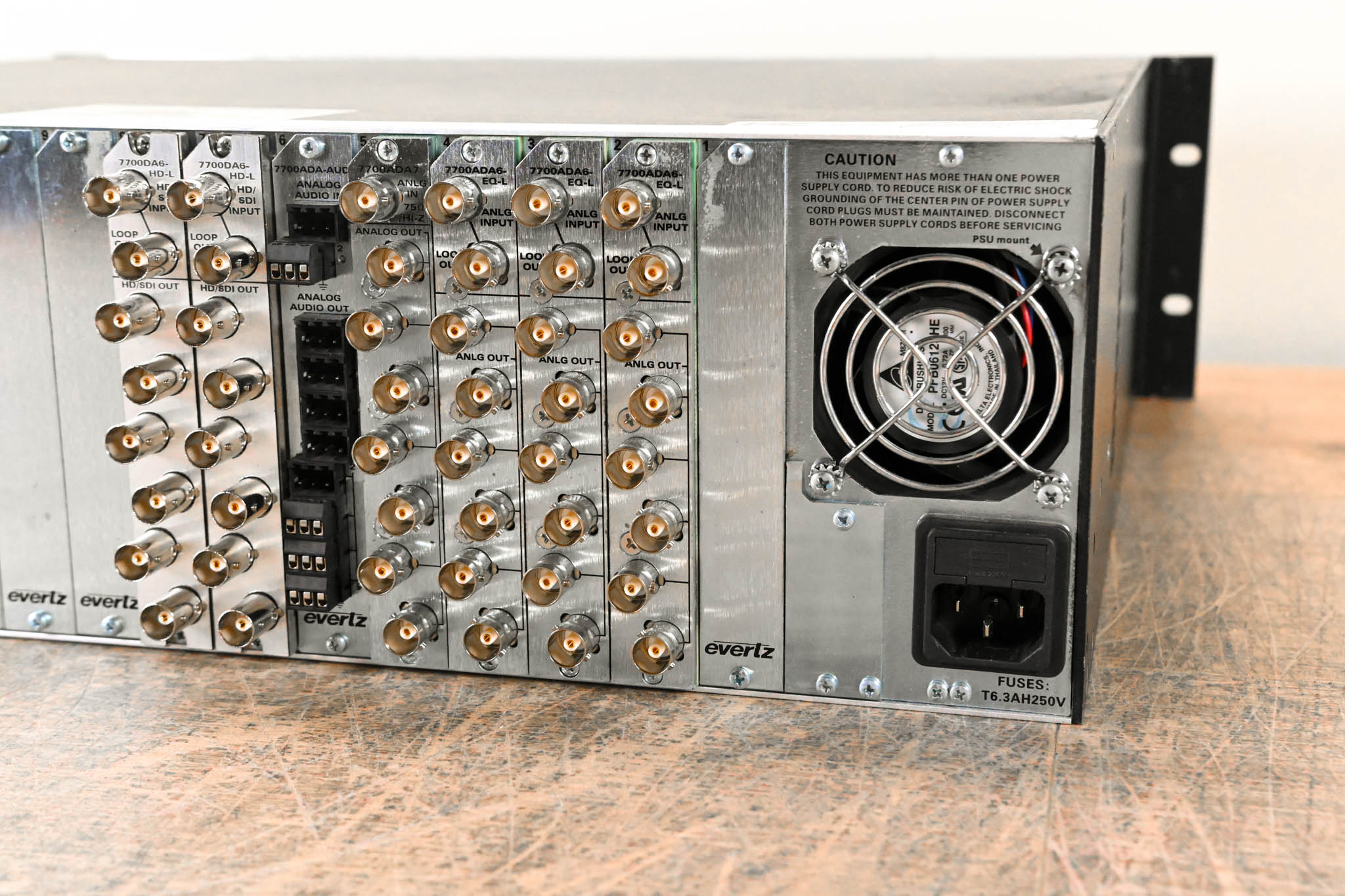 Evertz 7800FR 3RU Rackmount MultiFrame with Cards CG0015R