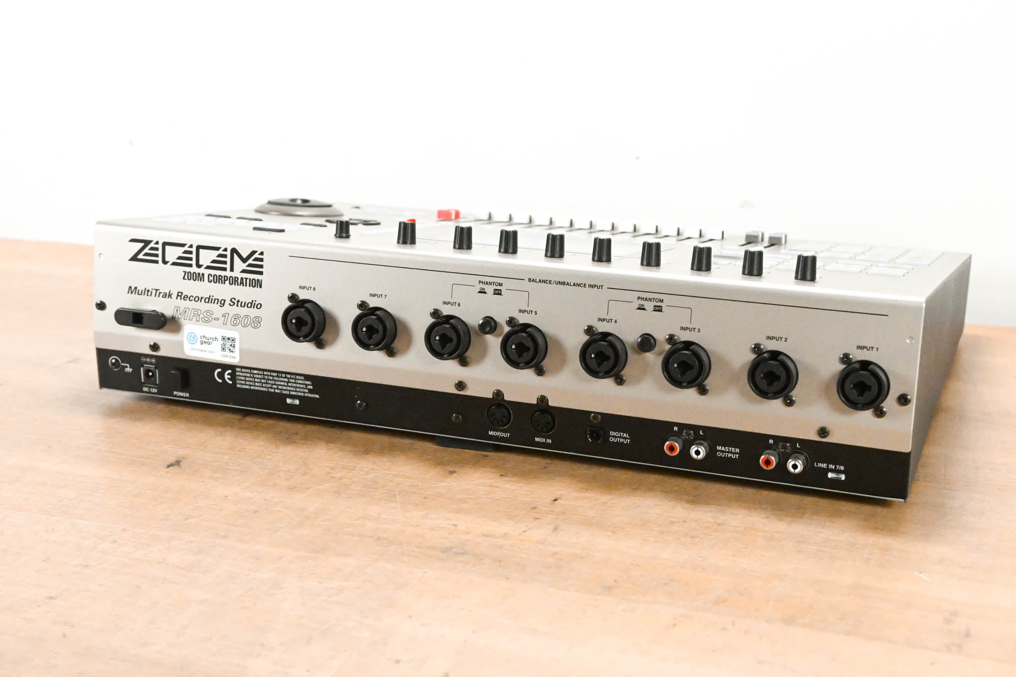 Zoom MRS-1608 16-Track Digital Multitracker (NO POWER SUPPLY)