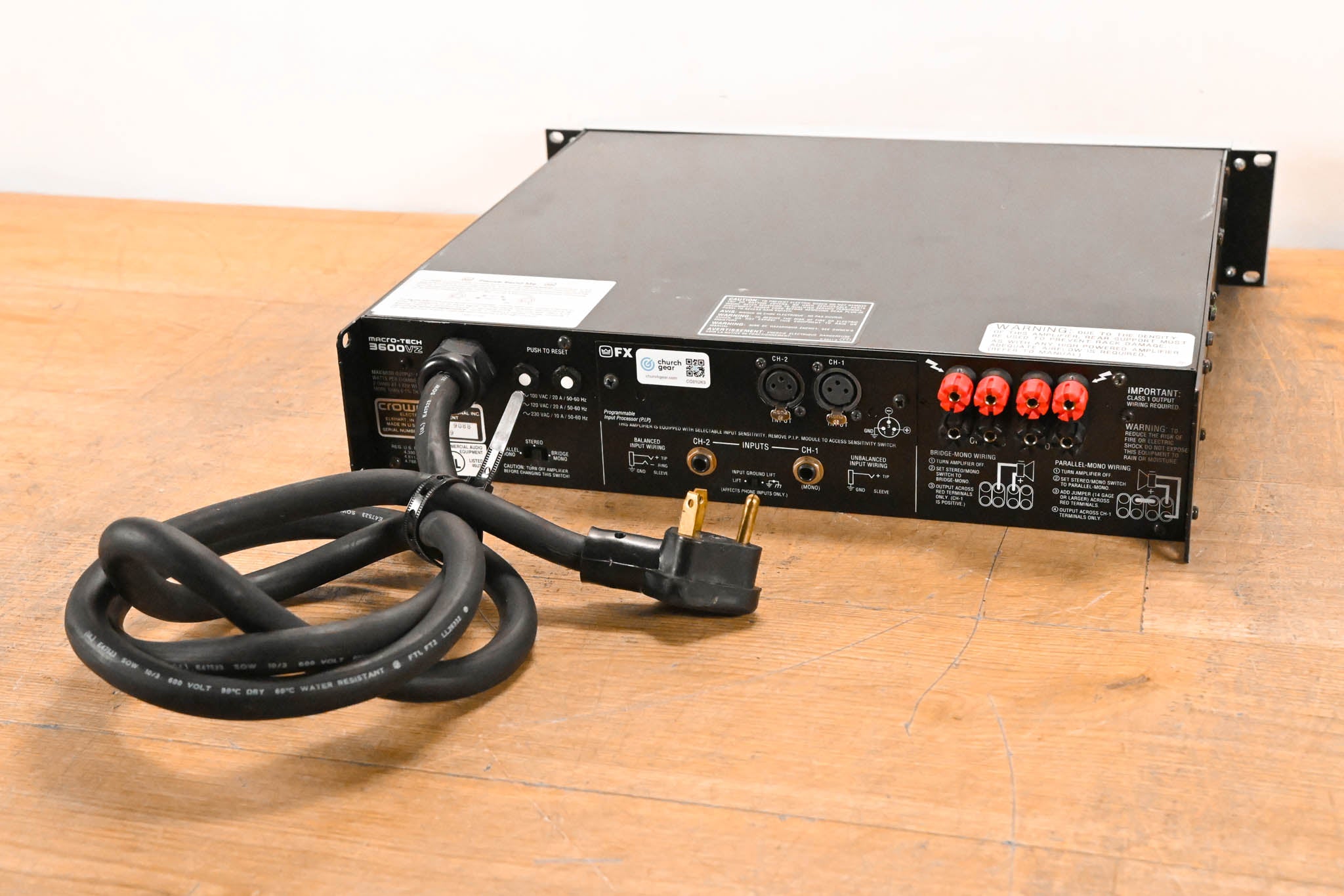 Crown Macro-Tech 3600VZ 2-Channel Power Amplifier