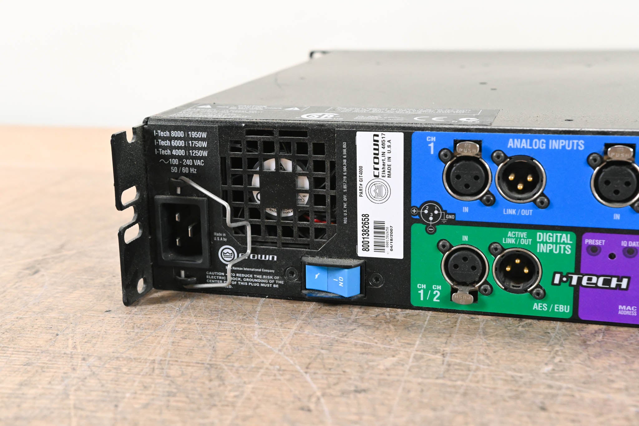 Crown I-Tech 4000 2-Channel Power Amplifier