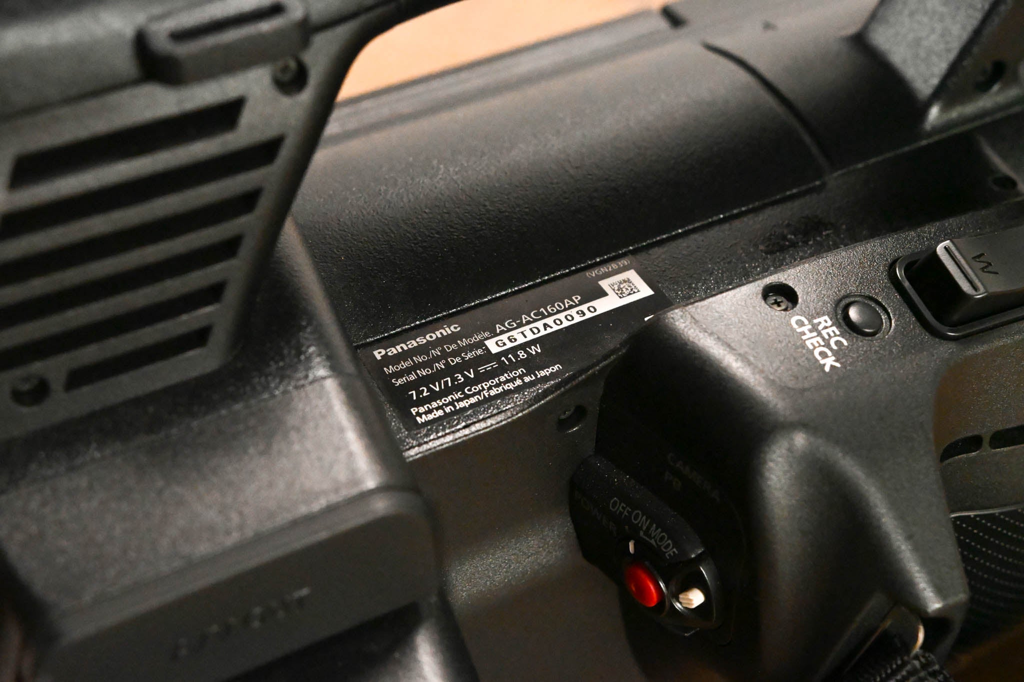 Panasonic AG-AC160AP AVCCAM HD Handheld Camcorder