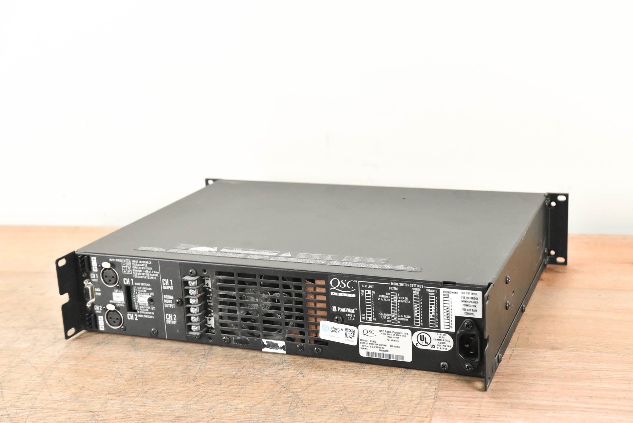 QSC CX902 2-Channel Power Amplifier