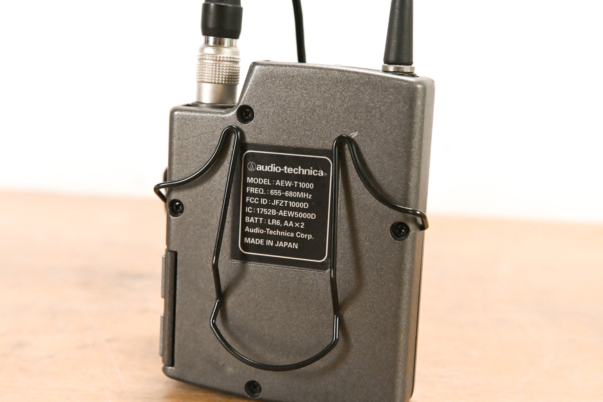 Audio-Technica AEW-T1000 Wireless Bodypack w/ Lavalier Mic - 655-680 MHz